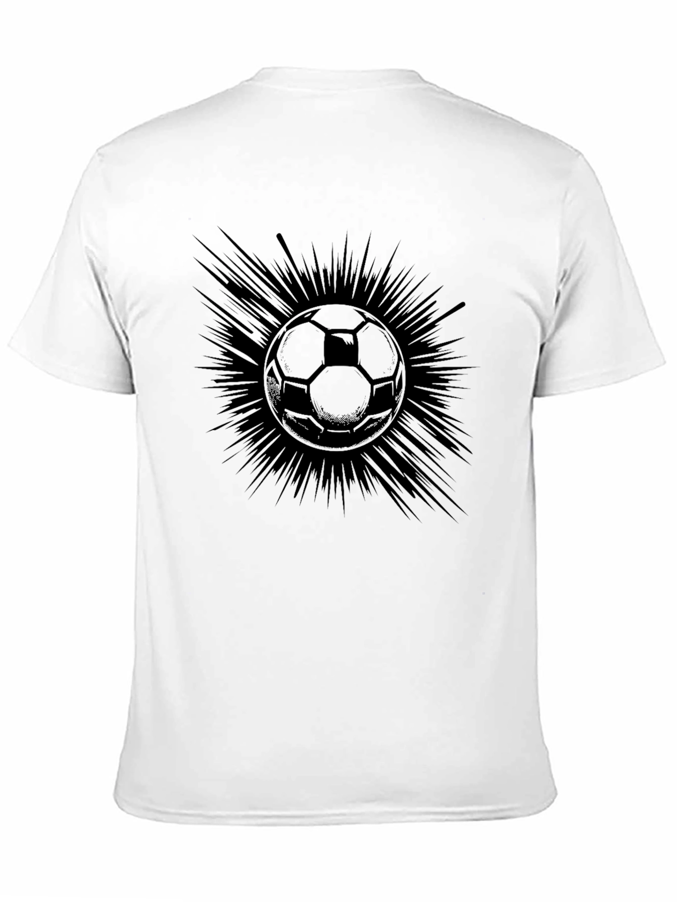 Soccer Ball Graphic Tee - Mens Black T-Shirt