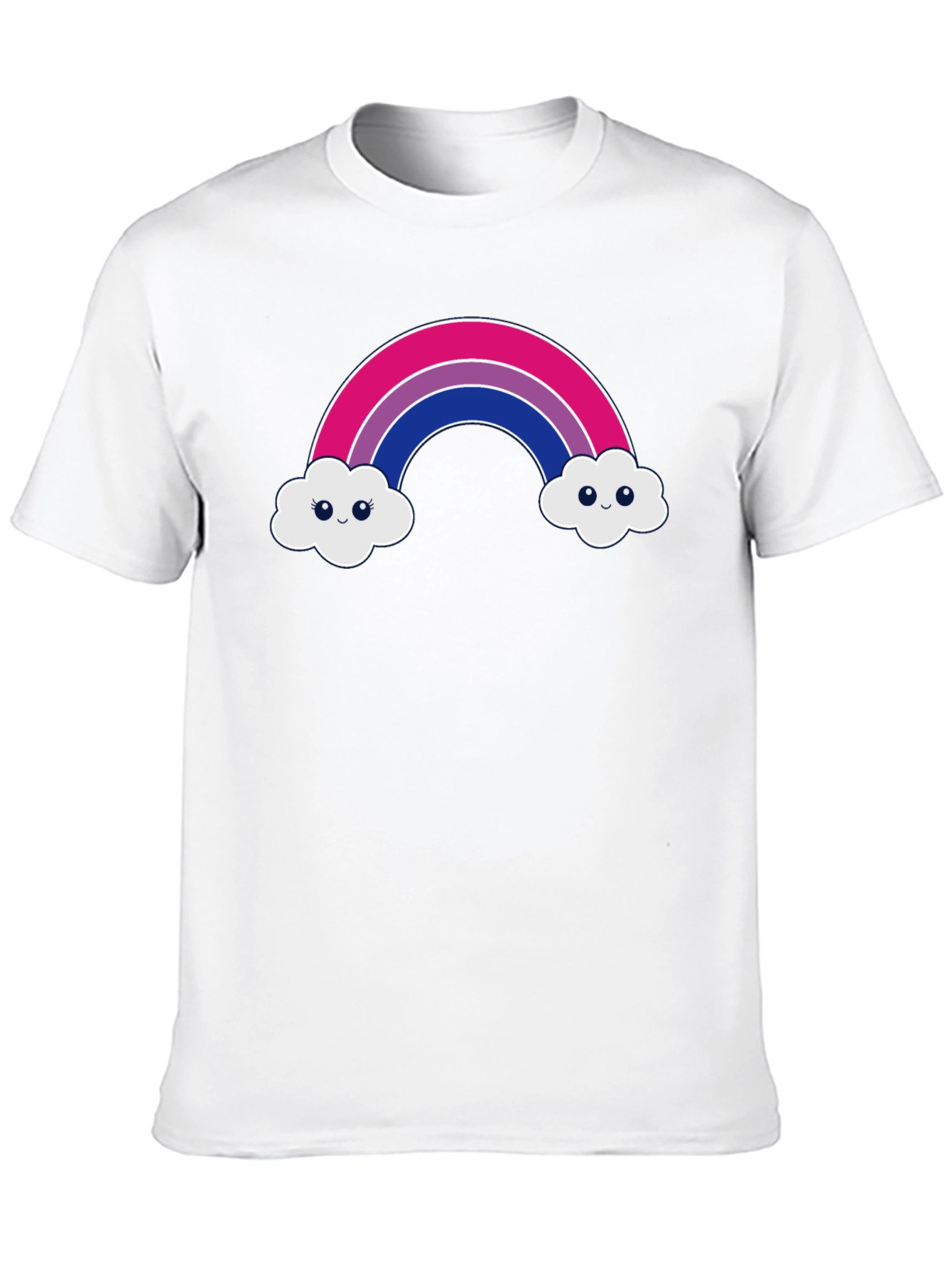 Bisexual Pride Rainbow Cloud T-Shirt
