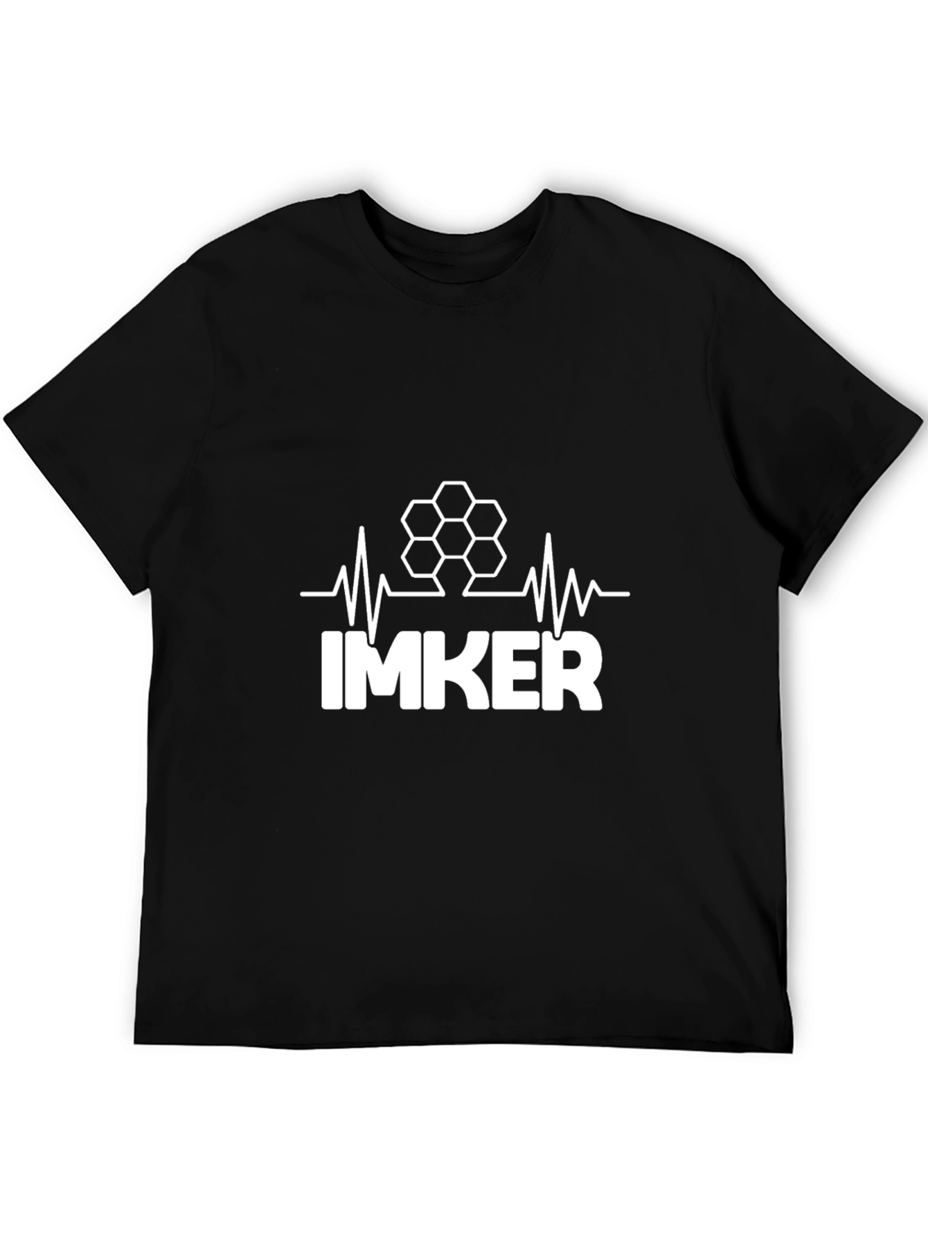Imker Honeycomb Heartbeat T-Shirt - Beekeeper Tee