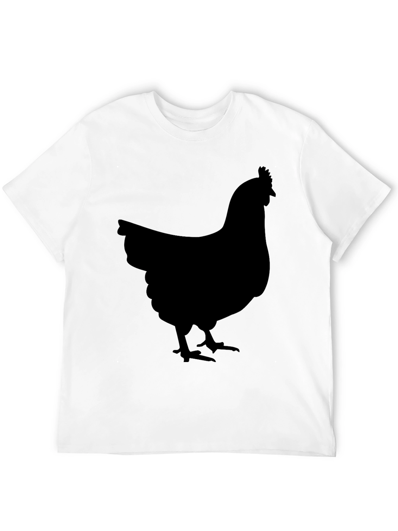 Black Chicken Graphic Tee - Farm Animal Shirt