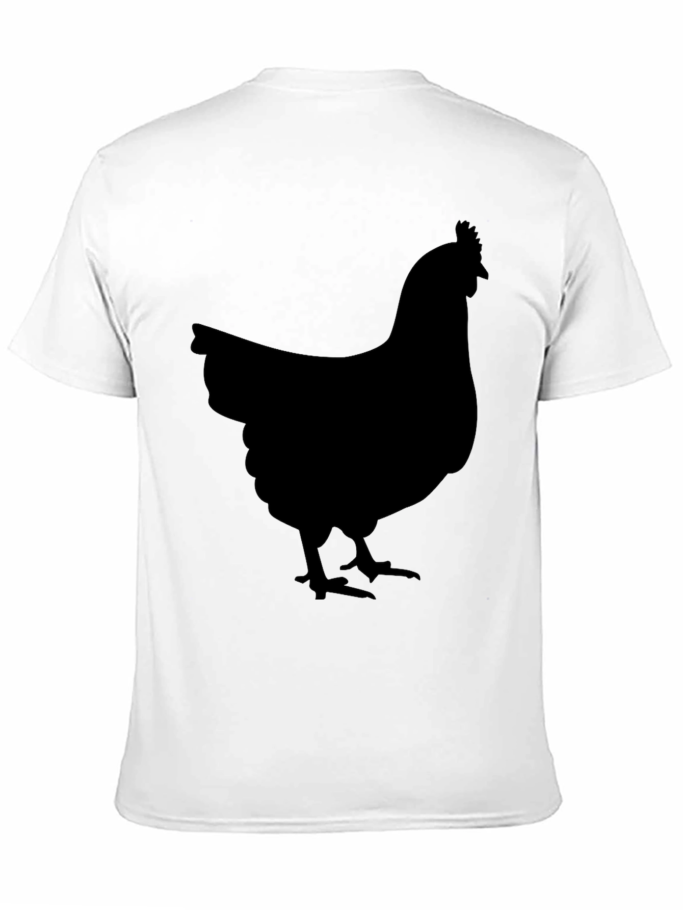 Black Chicken Graphic Tee - Farm Animal Shirt