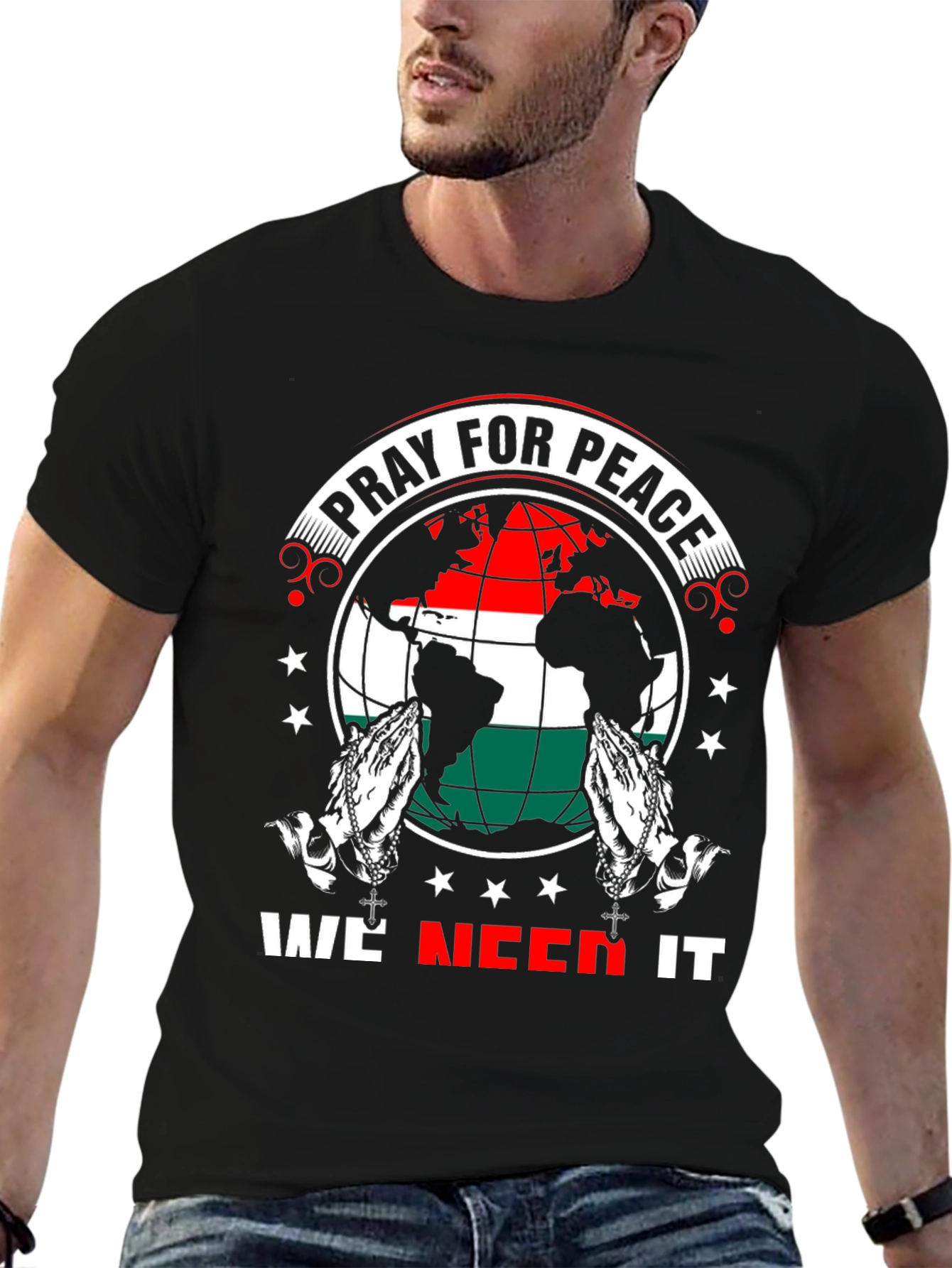 Pray for Peace Graphic T-Shirt