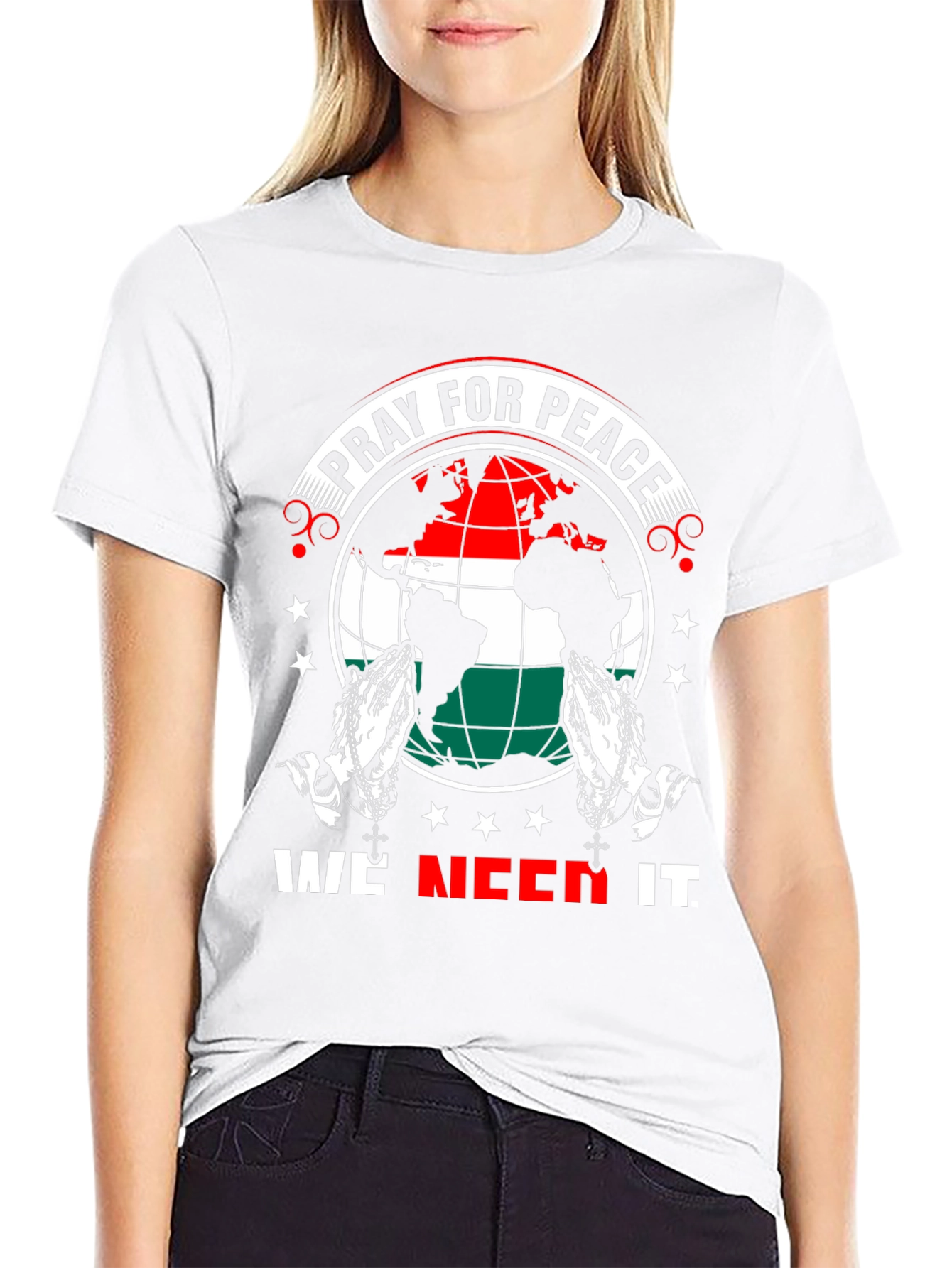 Pray for Peace Graphic T-Shirt