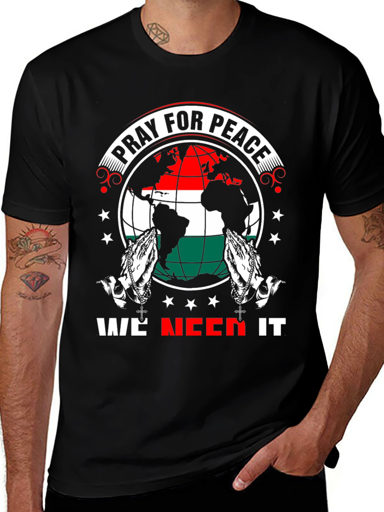 Pray for Peace Graphic T-Shirt
