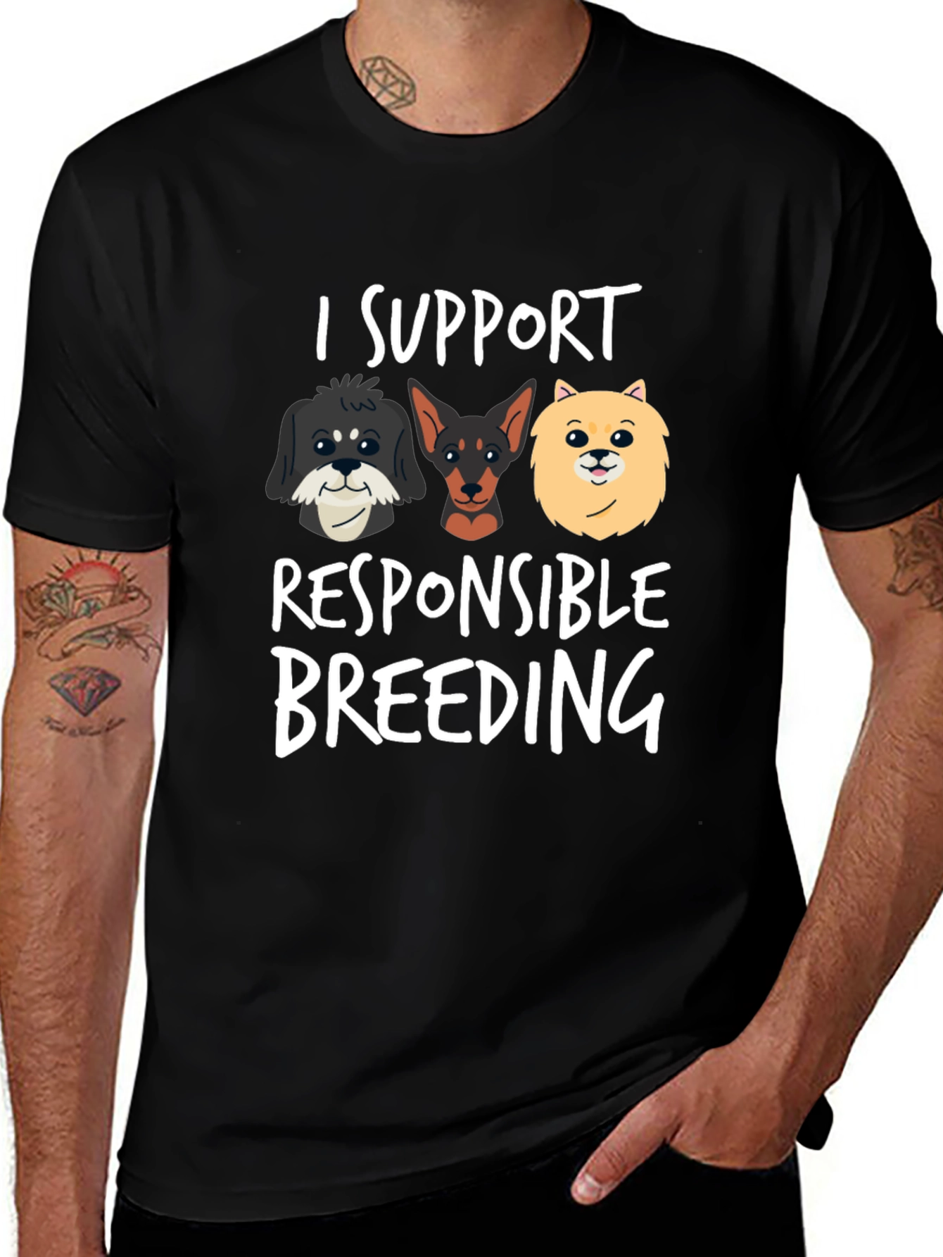 I Support Responsible Breeding Graphic T-Shirt