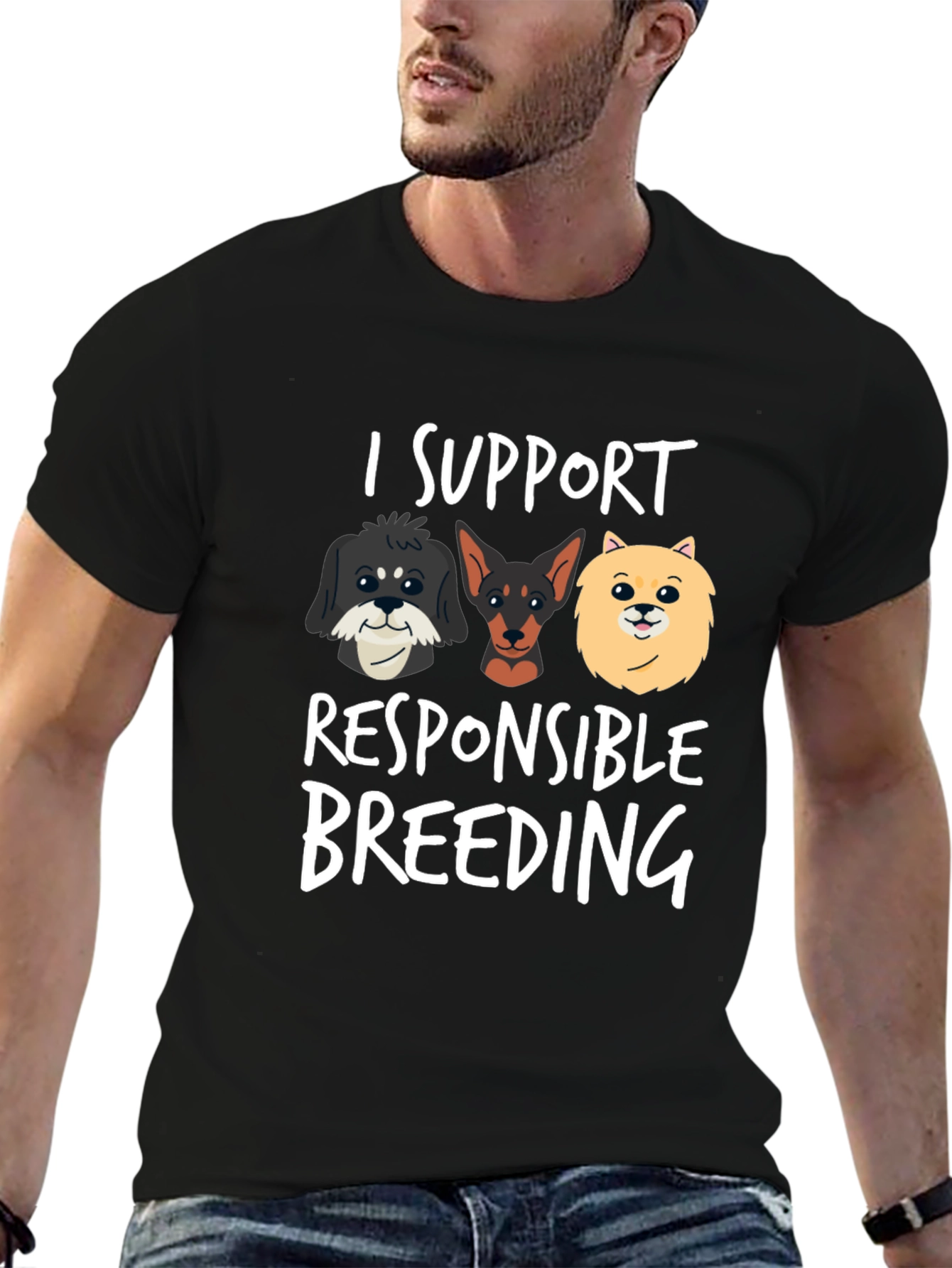 I Support Responsible Breeding Graphic T-Shirt