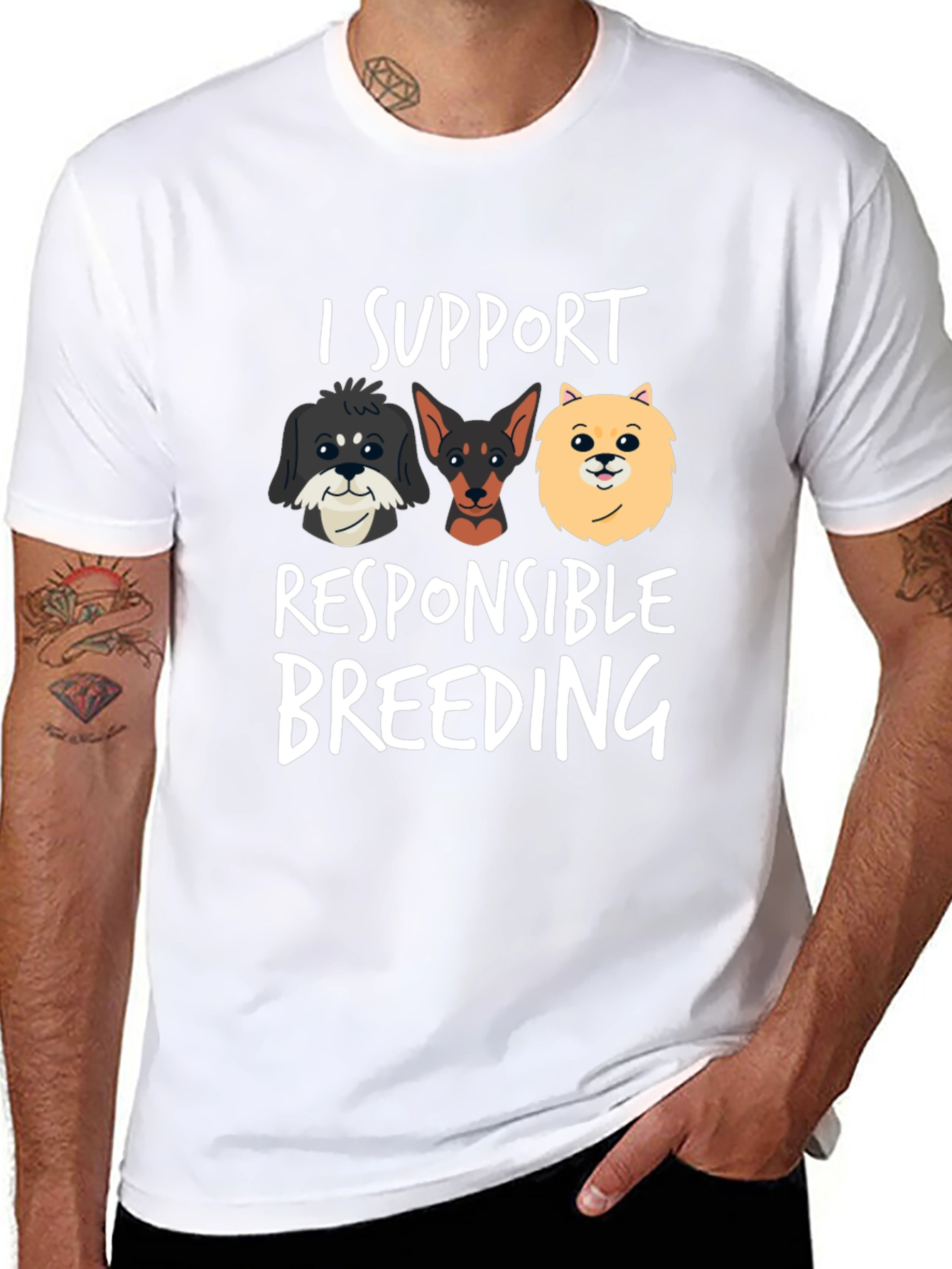 I Support Responsible Breeding Graphic T-Shirt