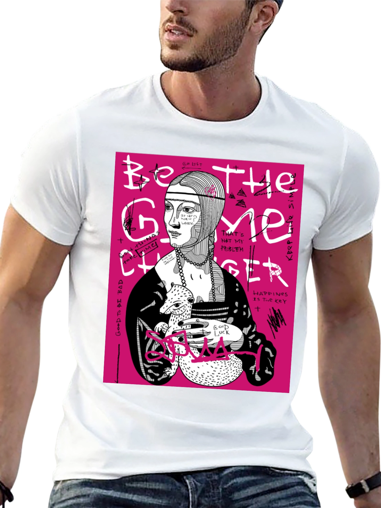 Be The Game Changer Graphic Tee - Black