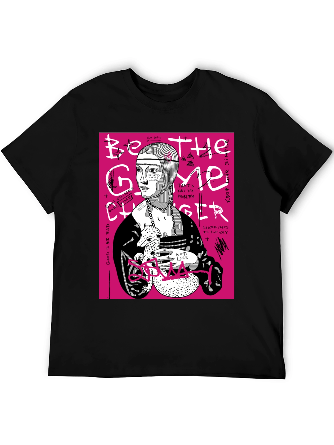 Be The Game Changer Graphic Tee - Black