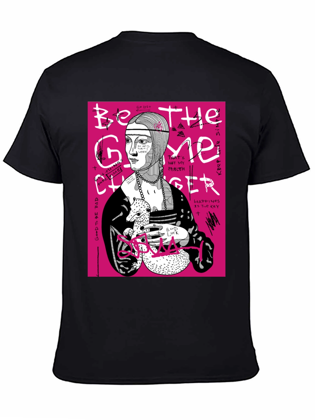 Be The Game Changer Graphic Tee - Black