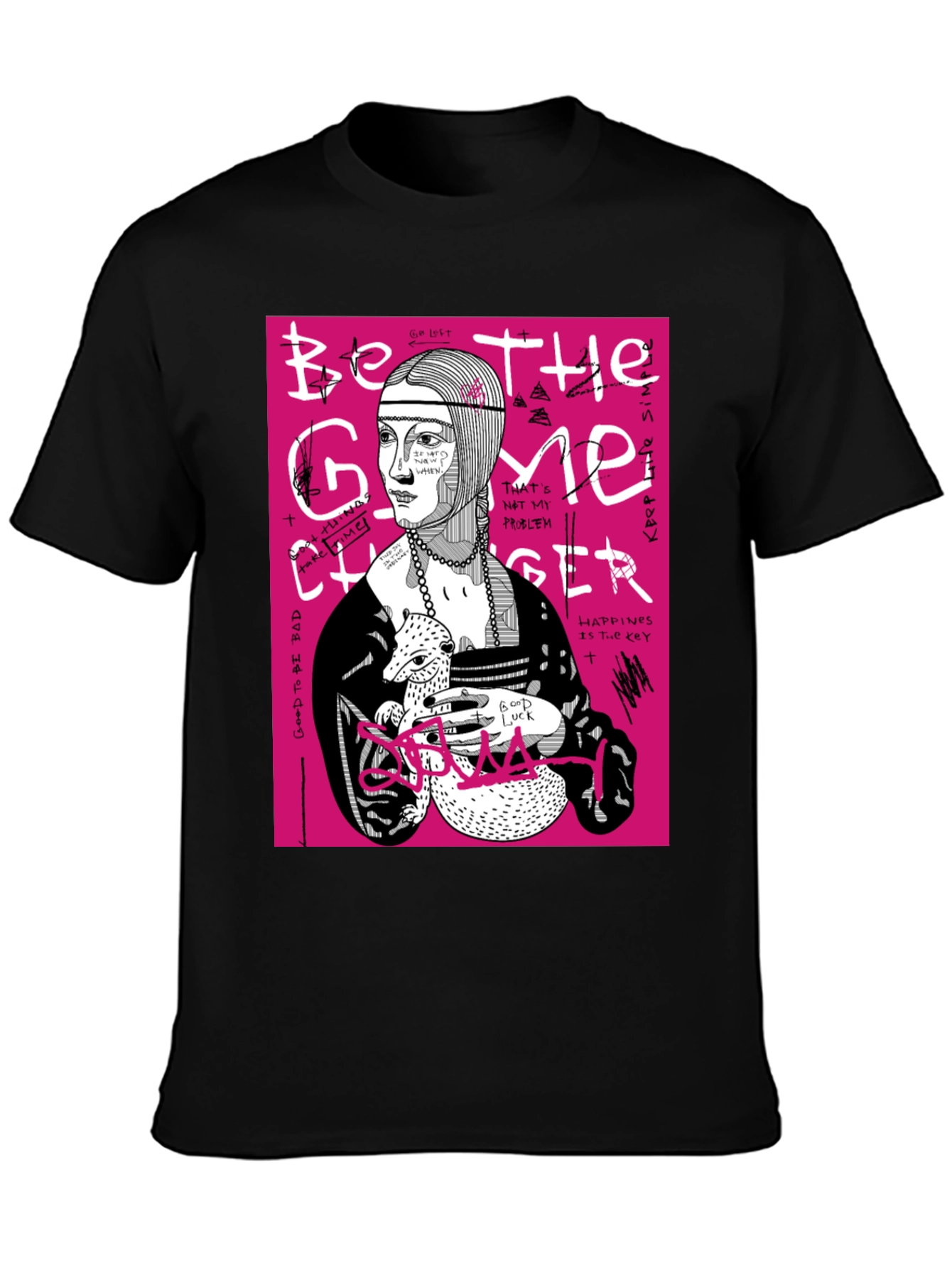 Be The Game Changer Graphic Tee - Black