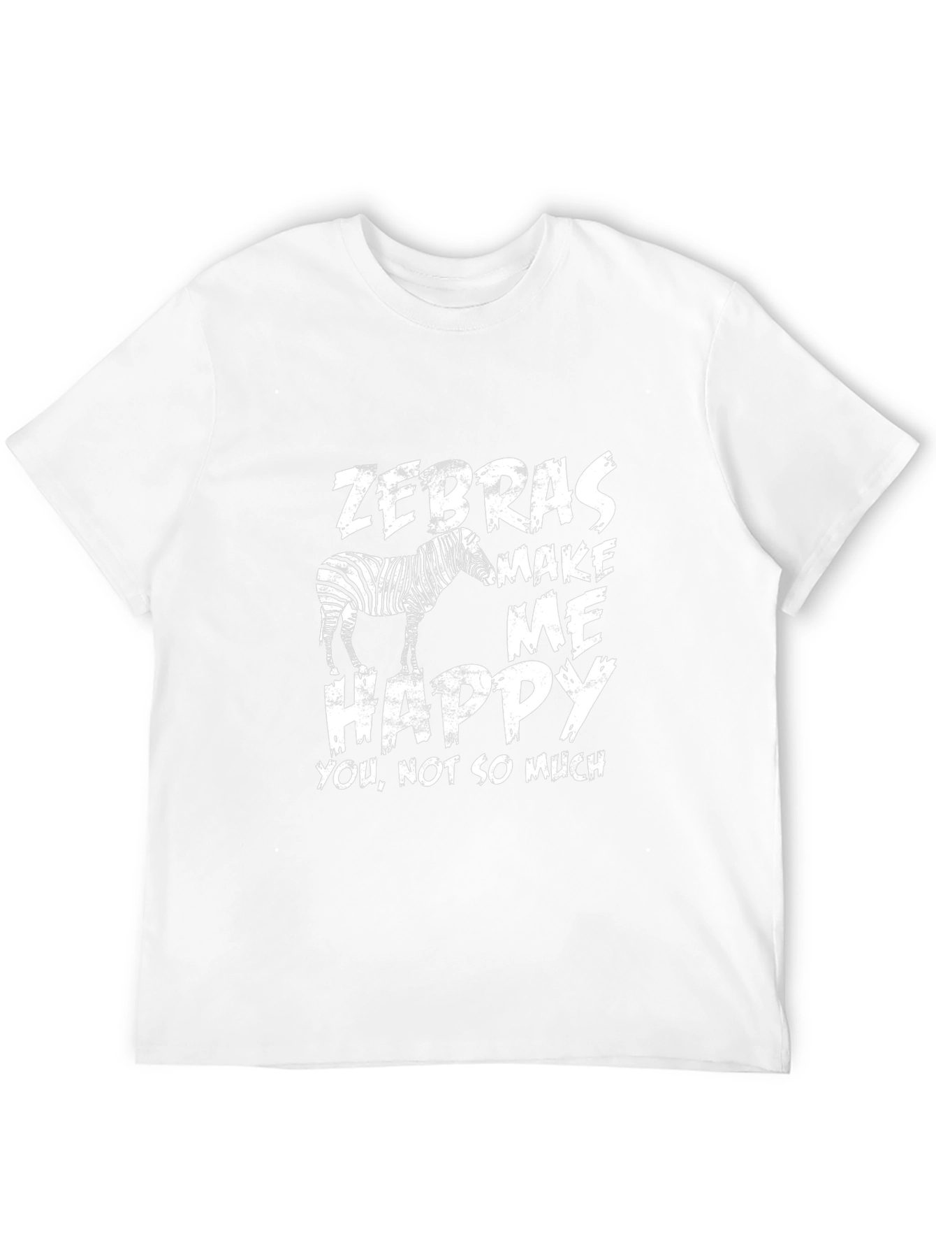 Zebras Make Me Happy Graphic Tee - Mens