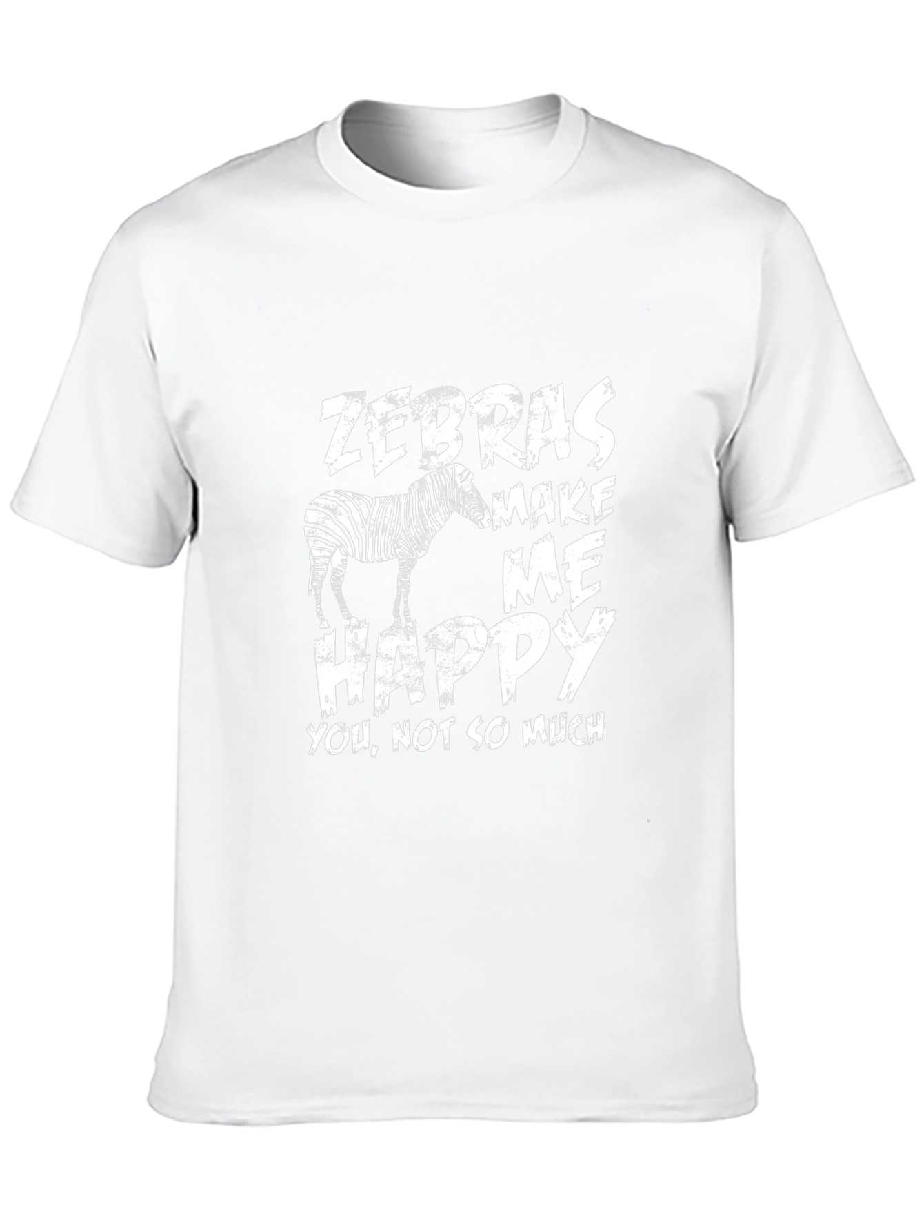 Zebras Make Me Happy Graphic Tee - Mens