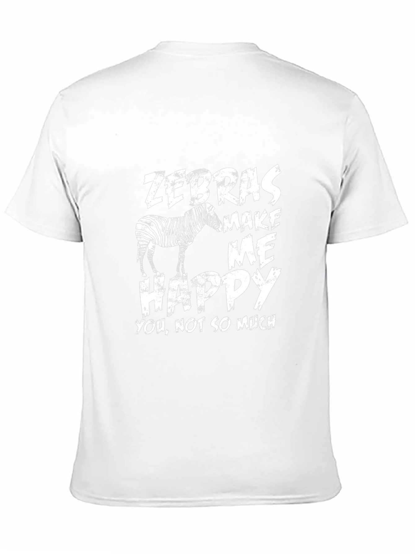 Zebras Make Me Happy Graphic Tee - Mens