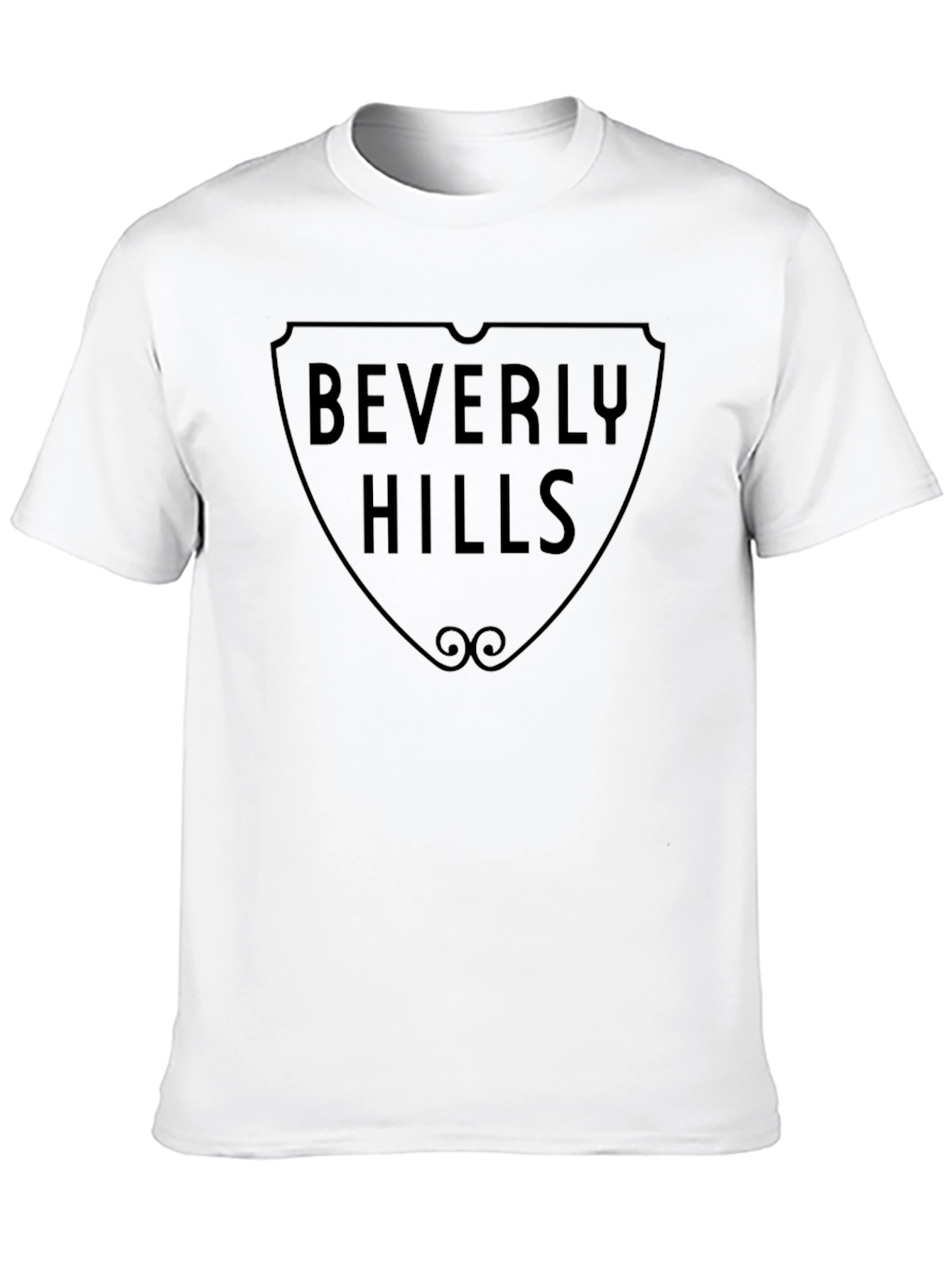 Beverly Hills Shield Graphic Tee - Soft Cotton