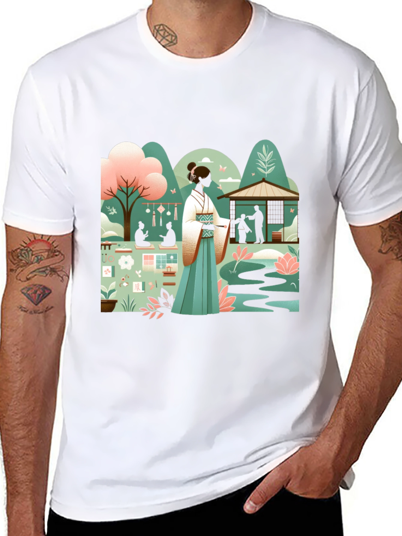 Japanese Garden Art Tee
