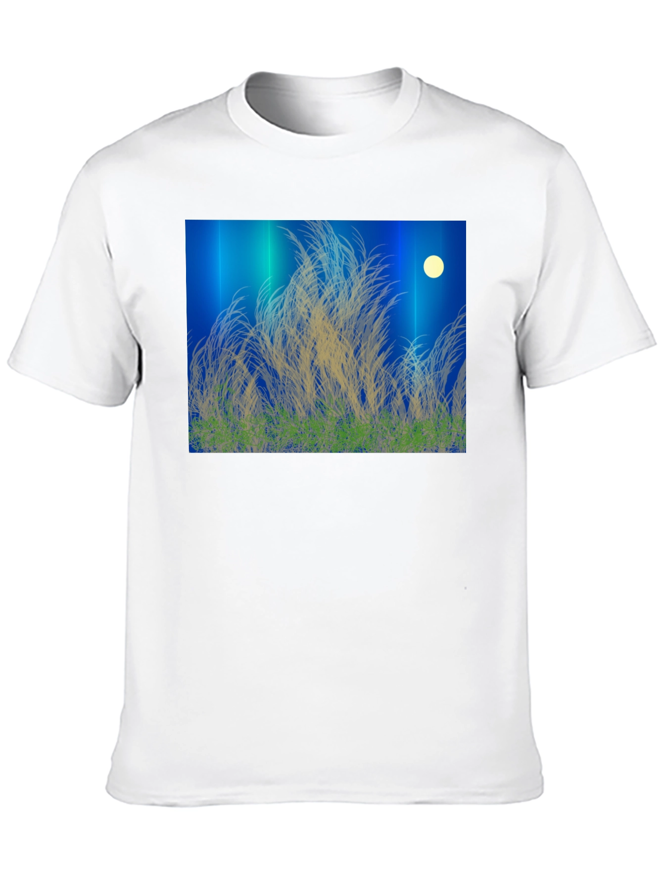 Moonlit Meadow Black T-Shirt