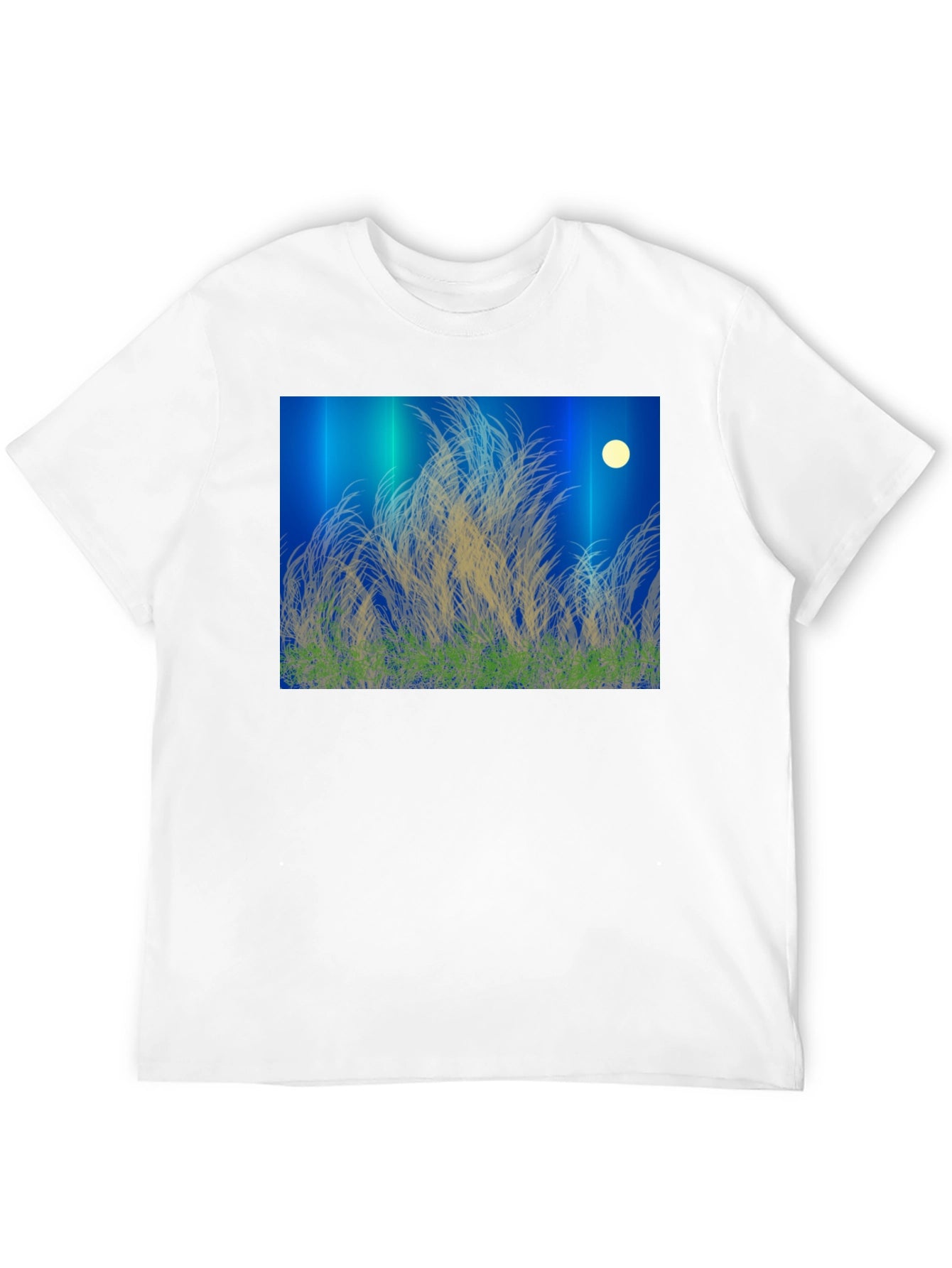 Moonlit Meadow Black T-Shirt
