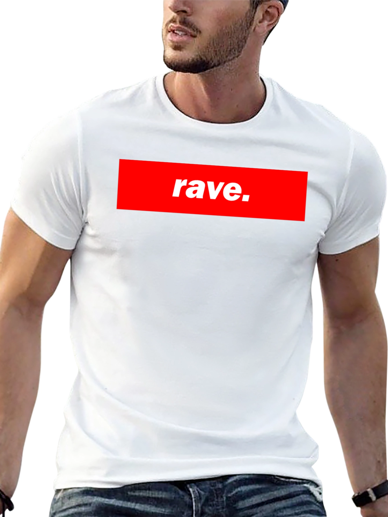 Rave T-Shirt - Bold Red Graphic