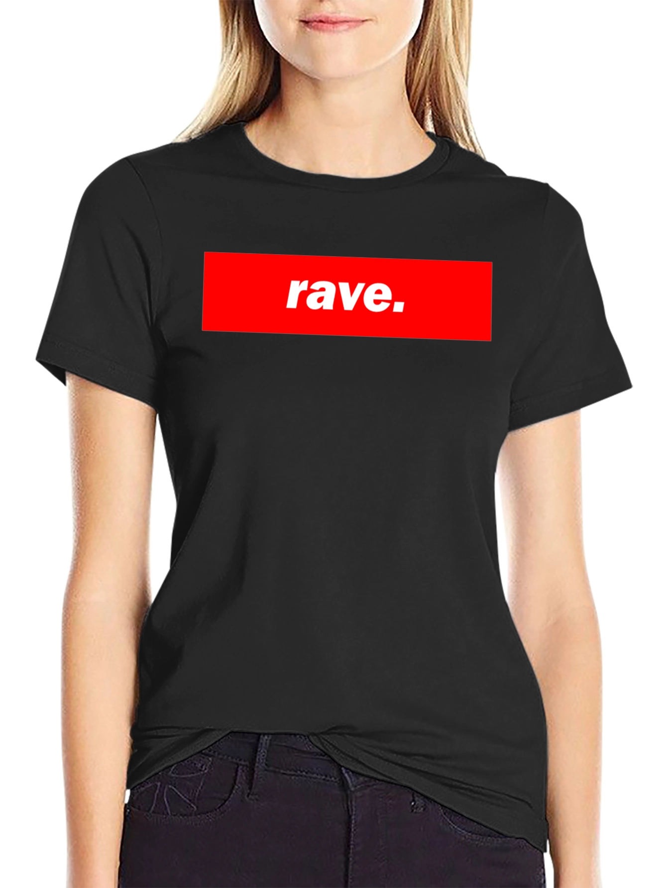 Rave T-Shirt - Bold Red Graphic