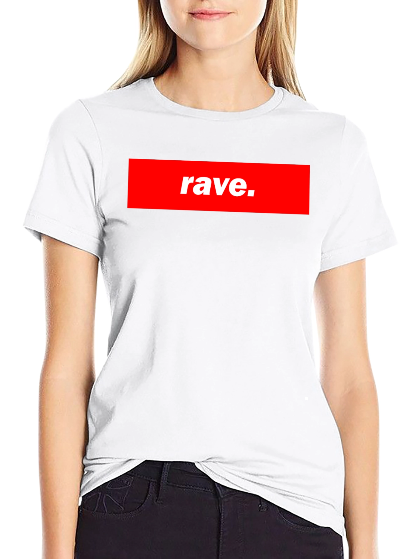 Rave T-Shirt - Bold Red Graphic