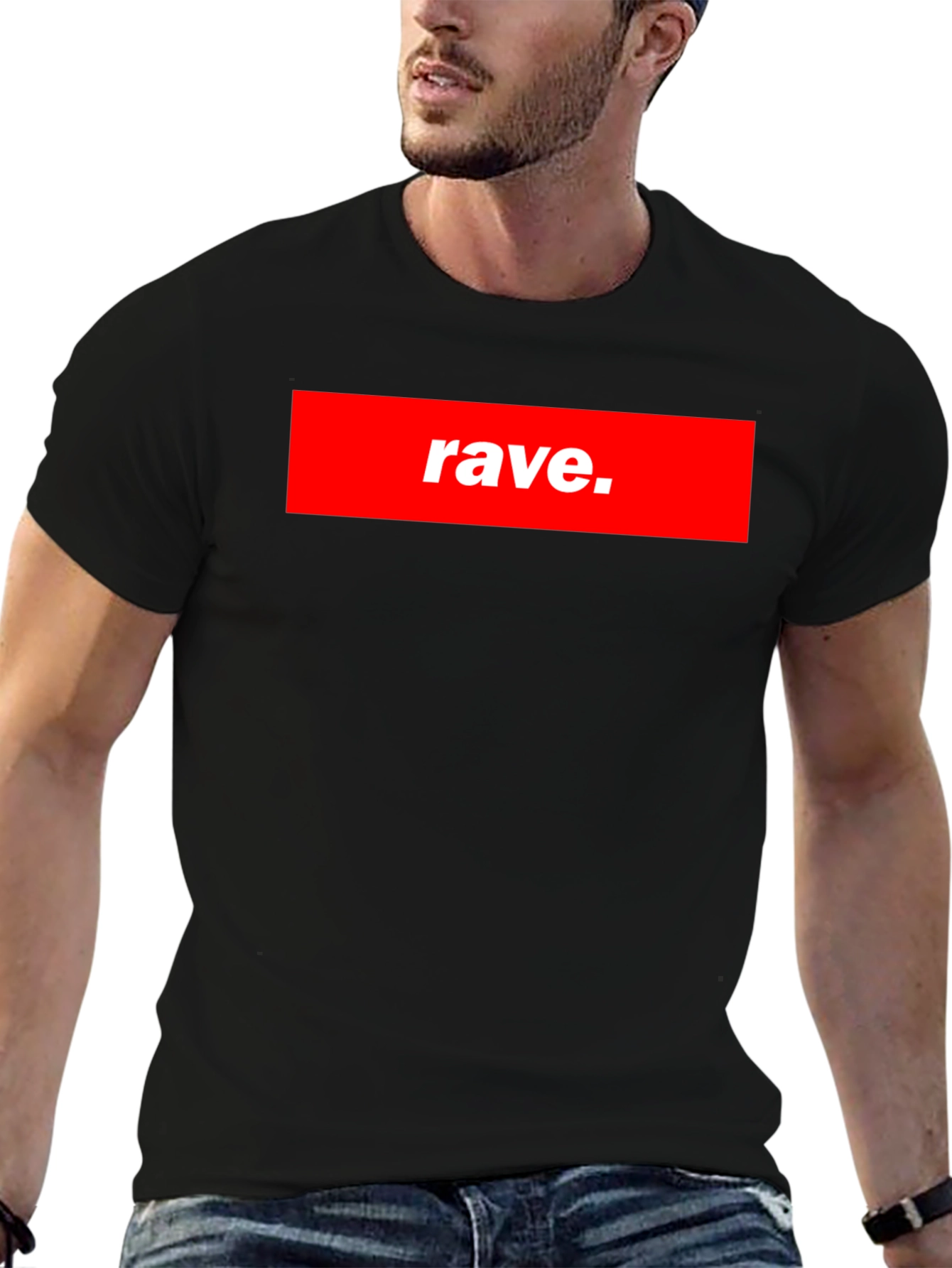Rave T-Shirt - Bold Red Graphic