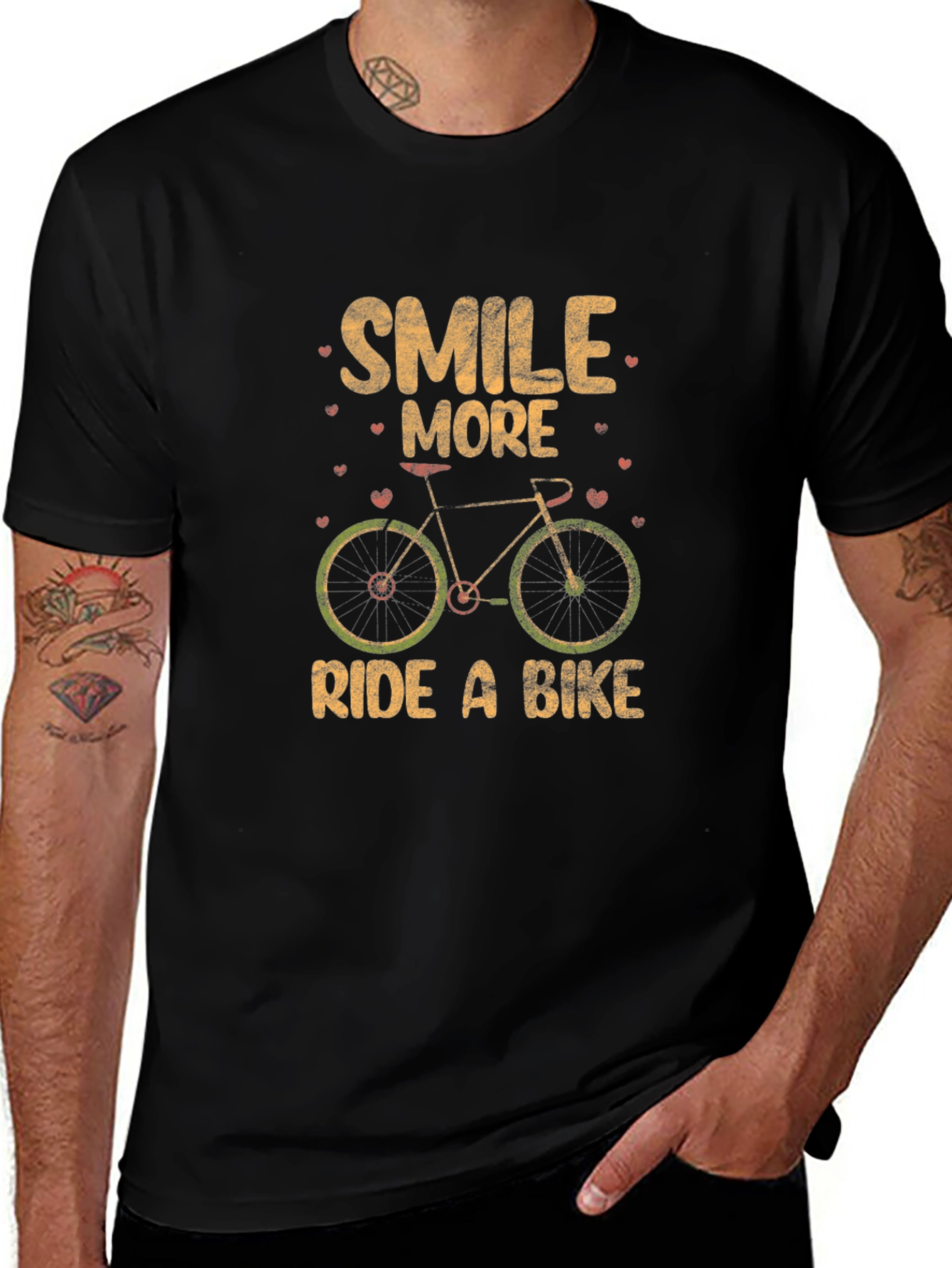 Smile More Ride a Bike Graphic Tee