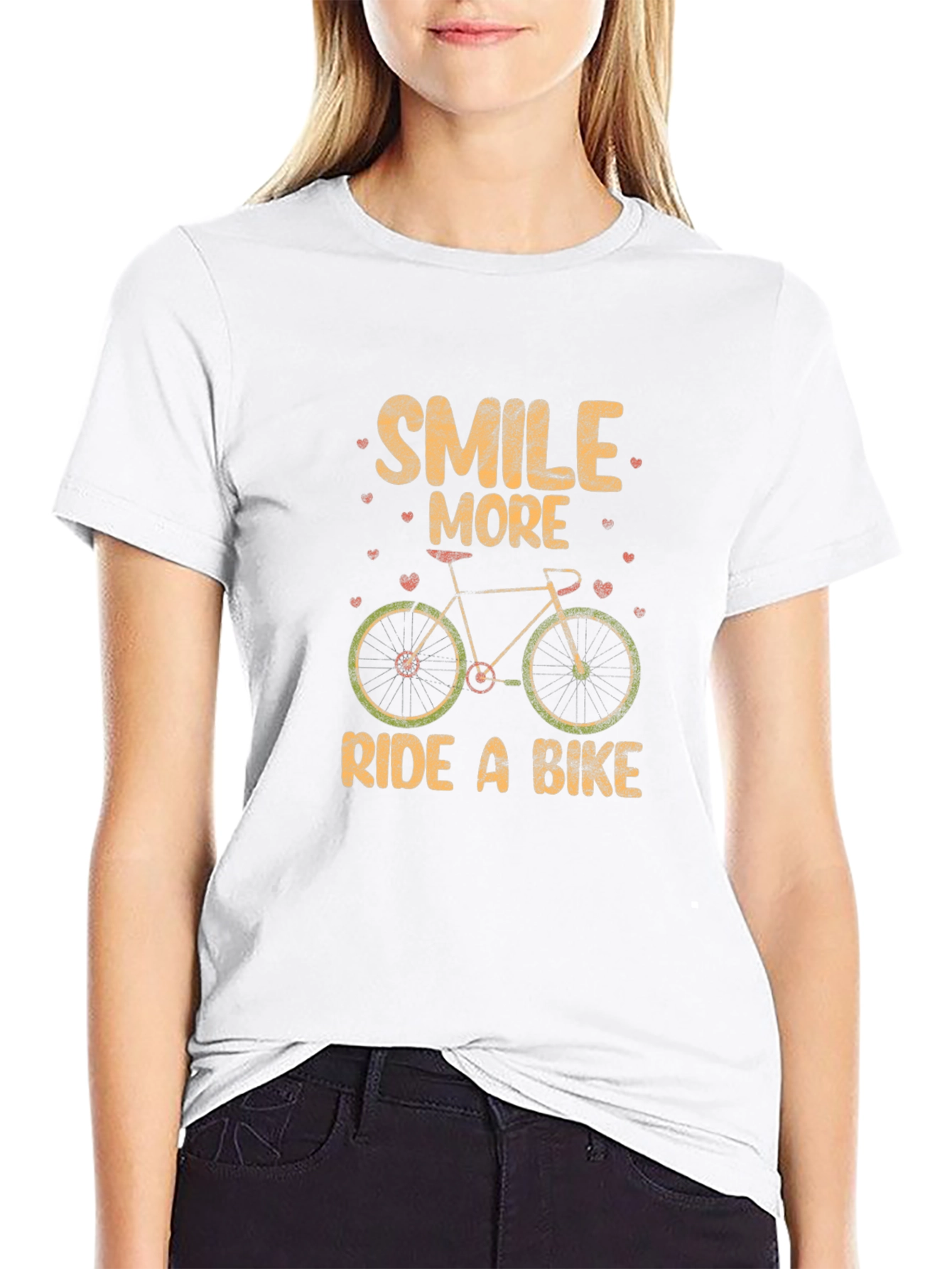 Smile More Ride a Bike Graphic Tee