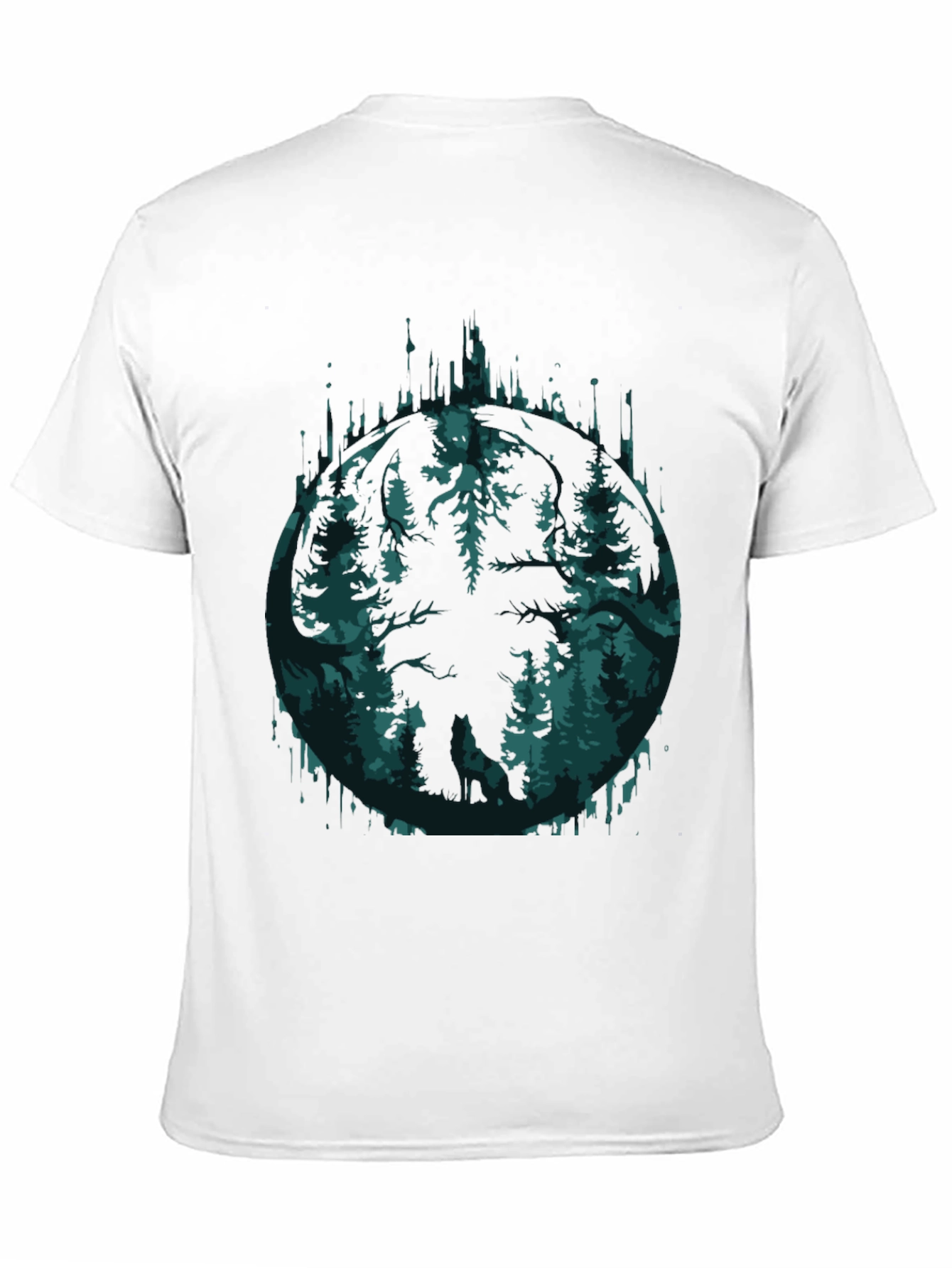 Nature Forest Graphic Tee - Soft Black Shirt