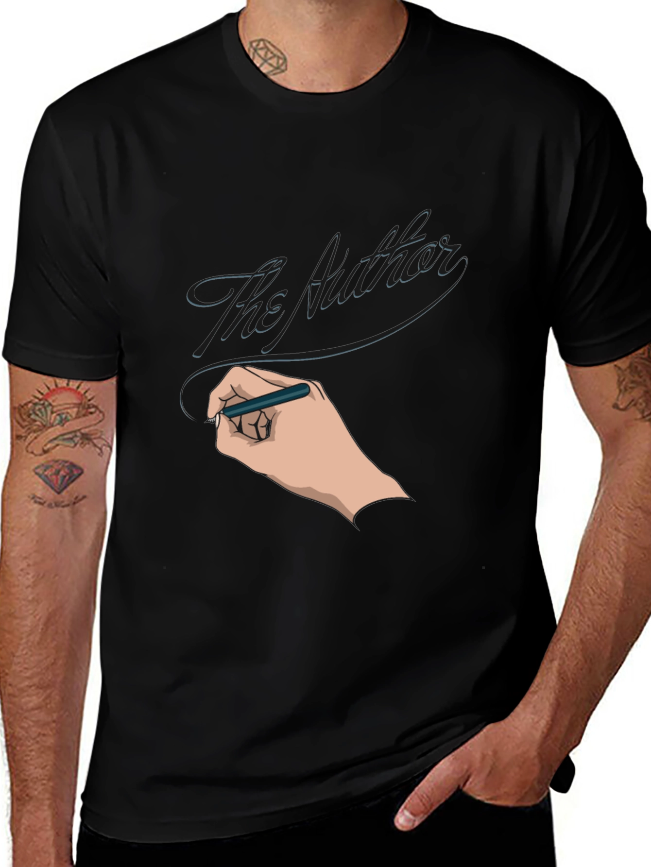 The Author Graphic T-Shirt - Black