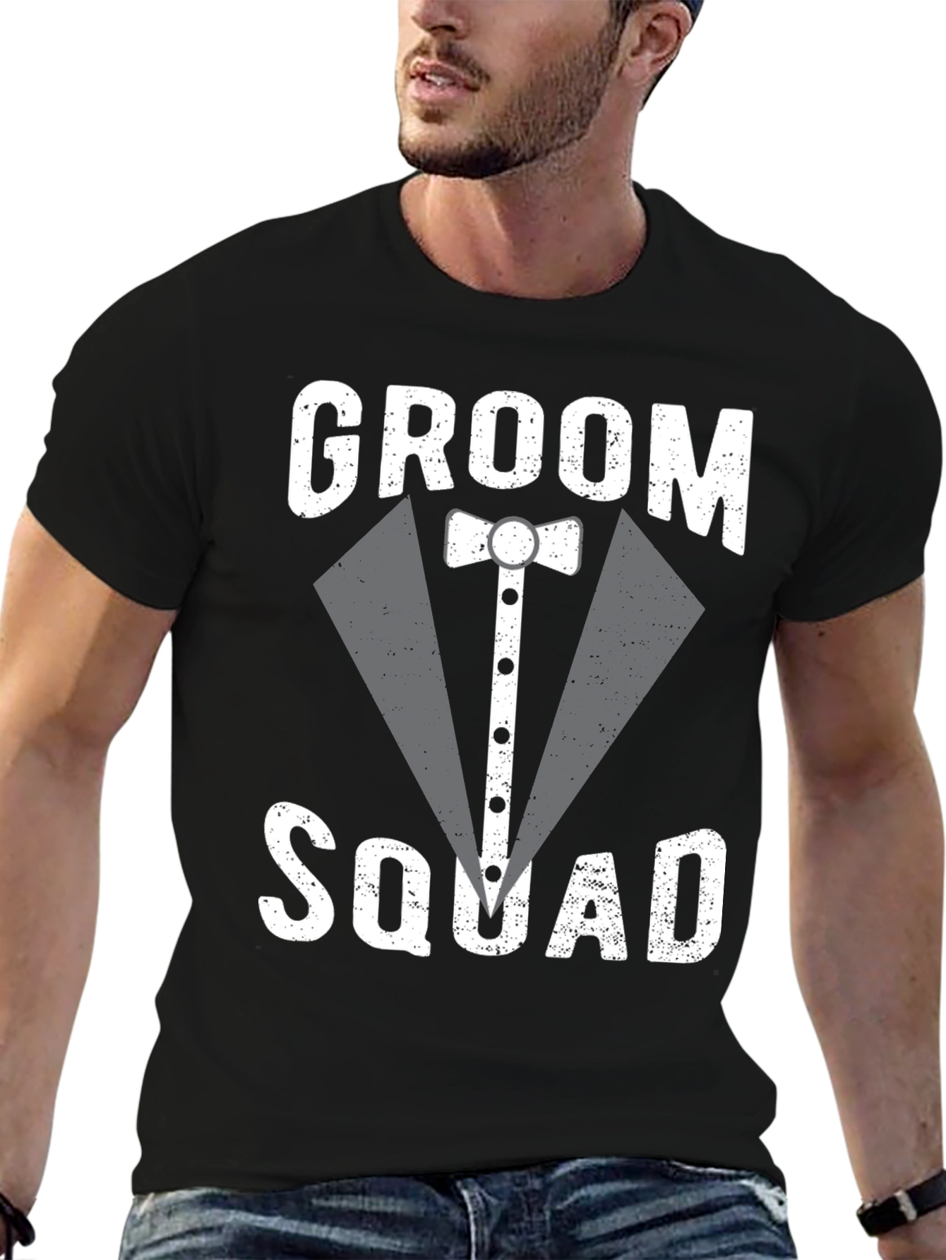 Groom Squad Tuxedo T-Shirt - Wedding Party Apparel
