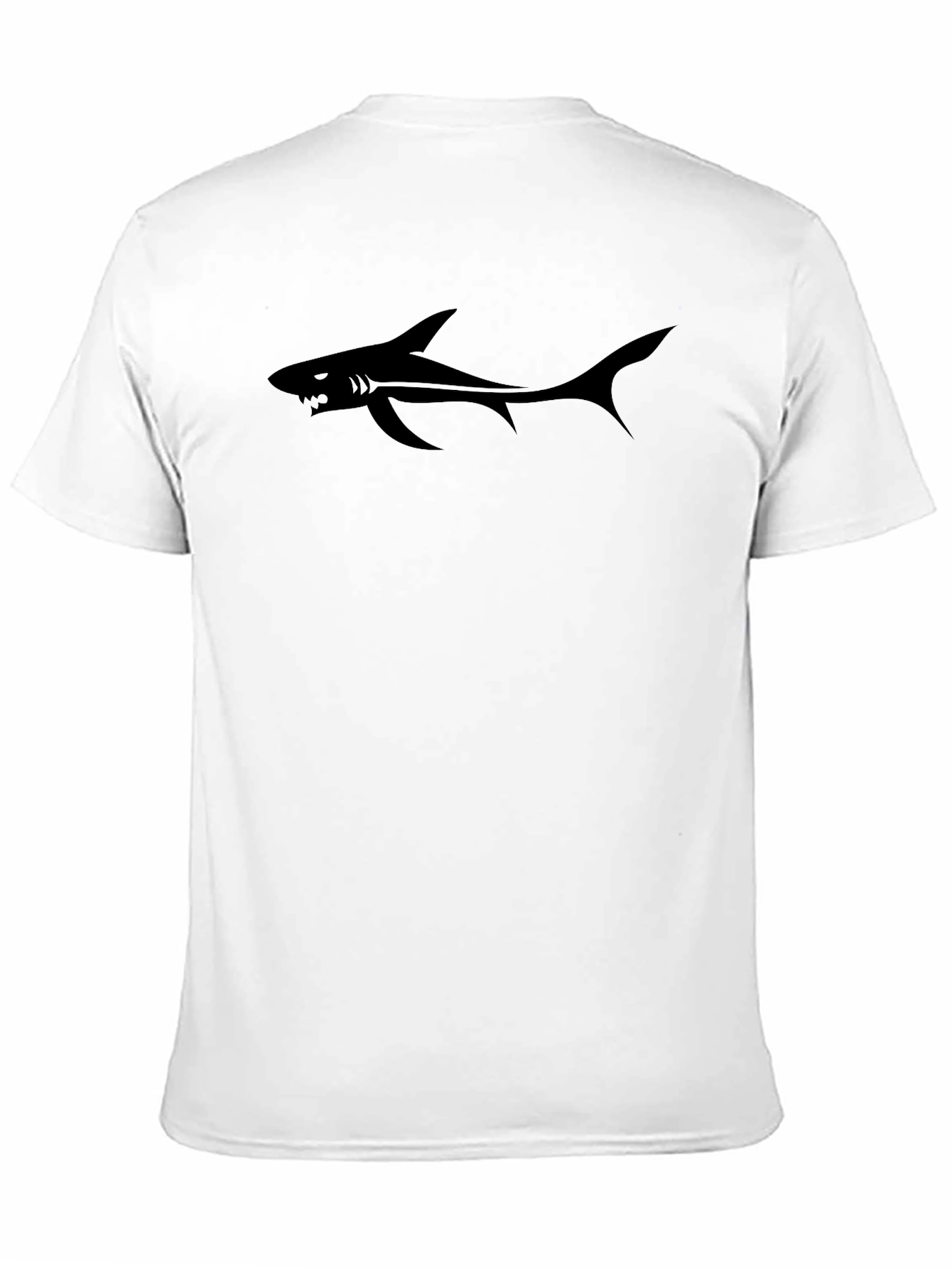 Shark Graphic T-Shirt - Black Cotton Tee