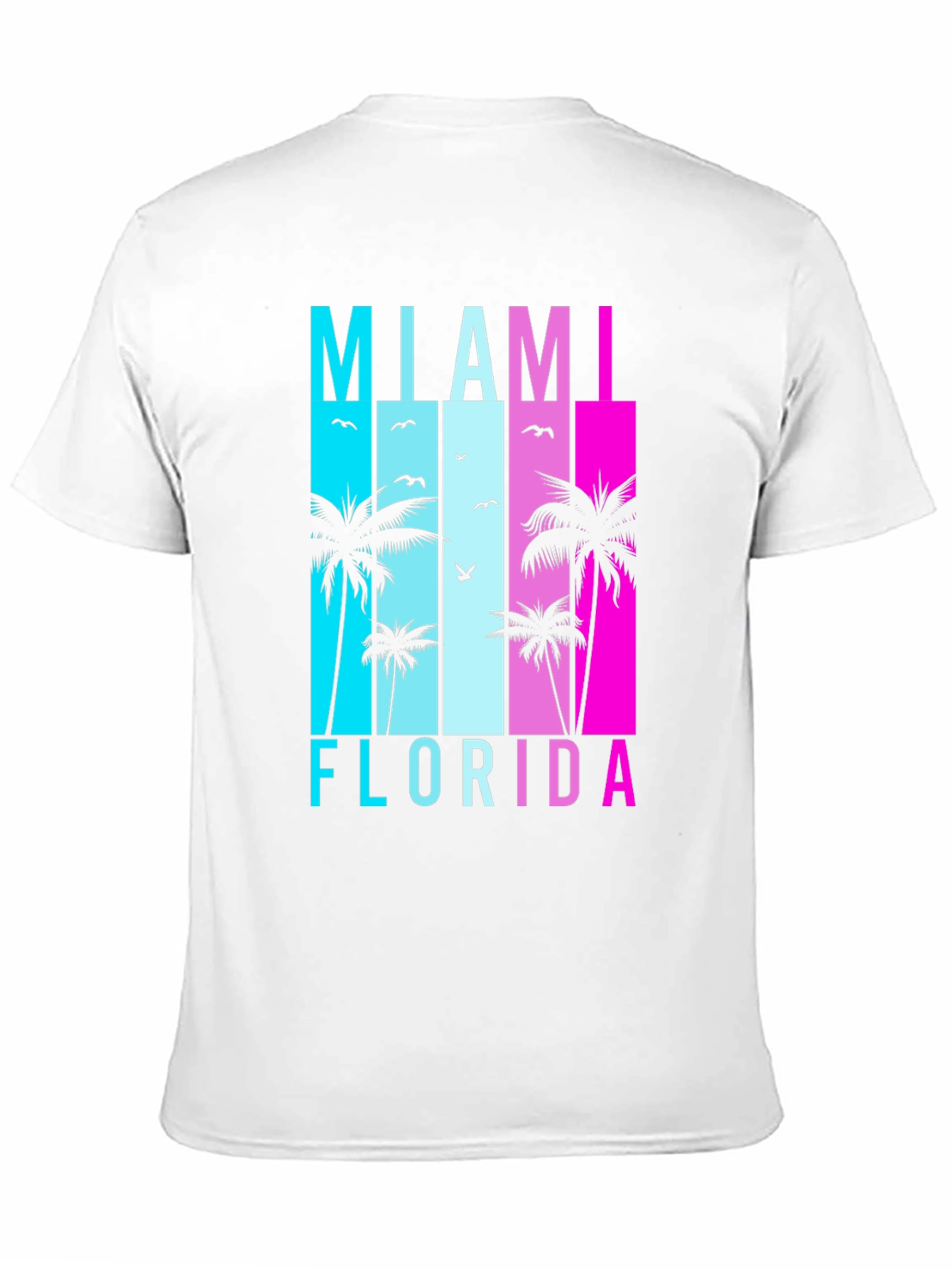 Miami Florida T-Shirt Retro Palm Tree Graphic Tee