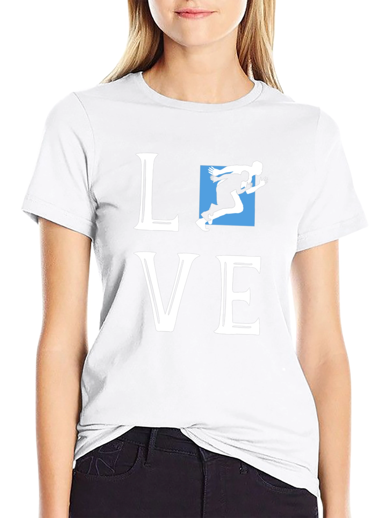 Love Running Graphic Tee - Black