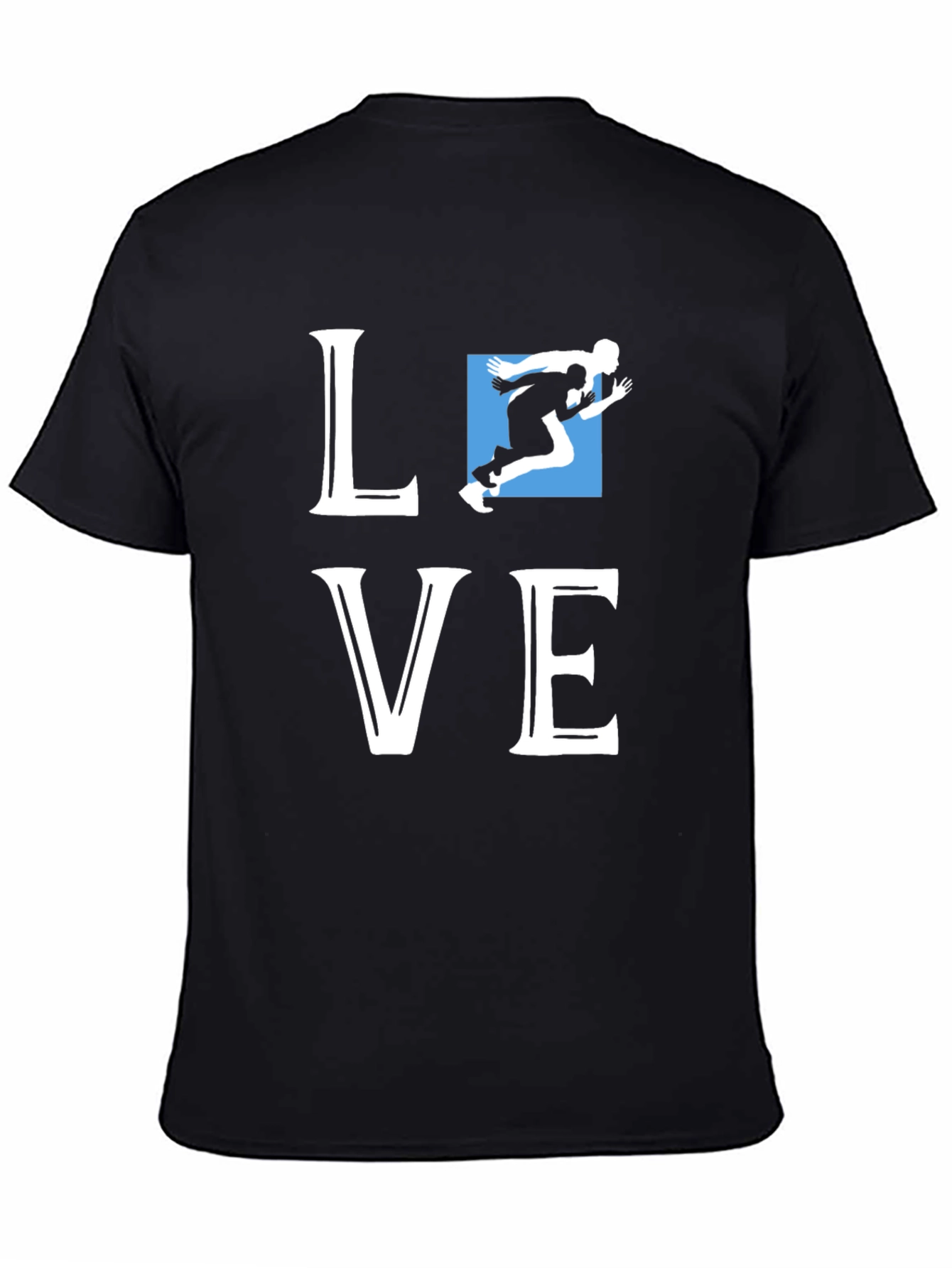 Love Running Graphic Tee - Black