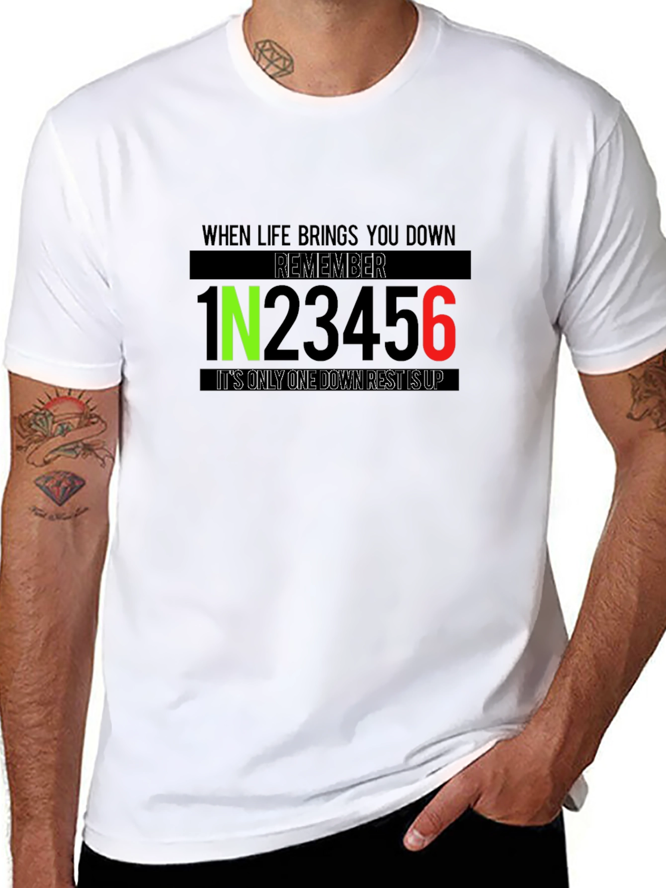 Motorcycle Gear Shift Pattern T-Shirt - Ride Safe