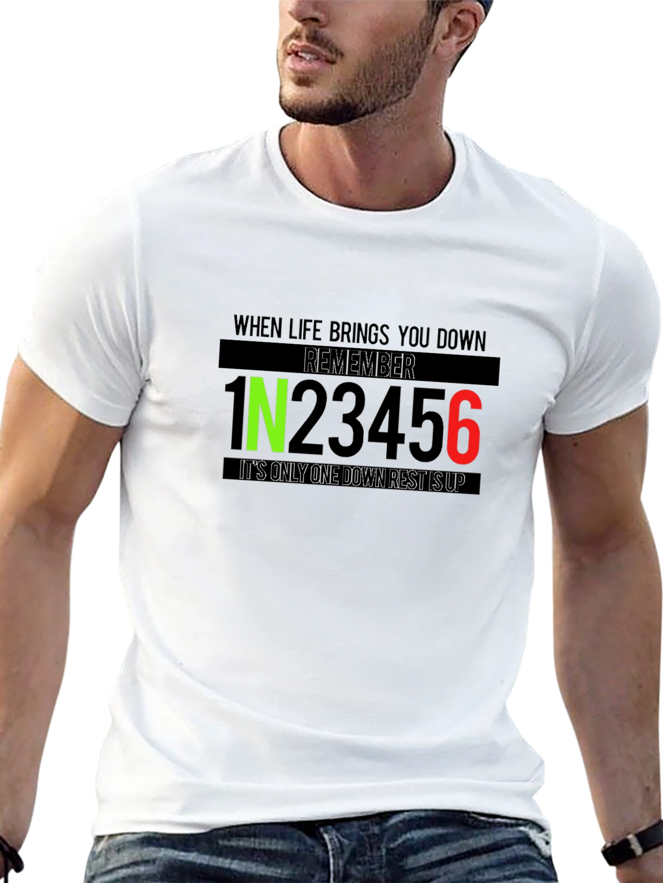 Motorcycle Gear Shift Pattern T-Shirt - Ride Safe