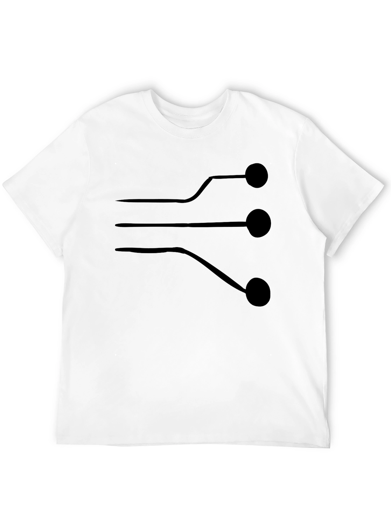 Circuit Board Graphic T-Shirt - Black