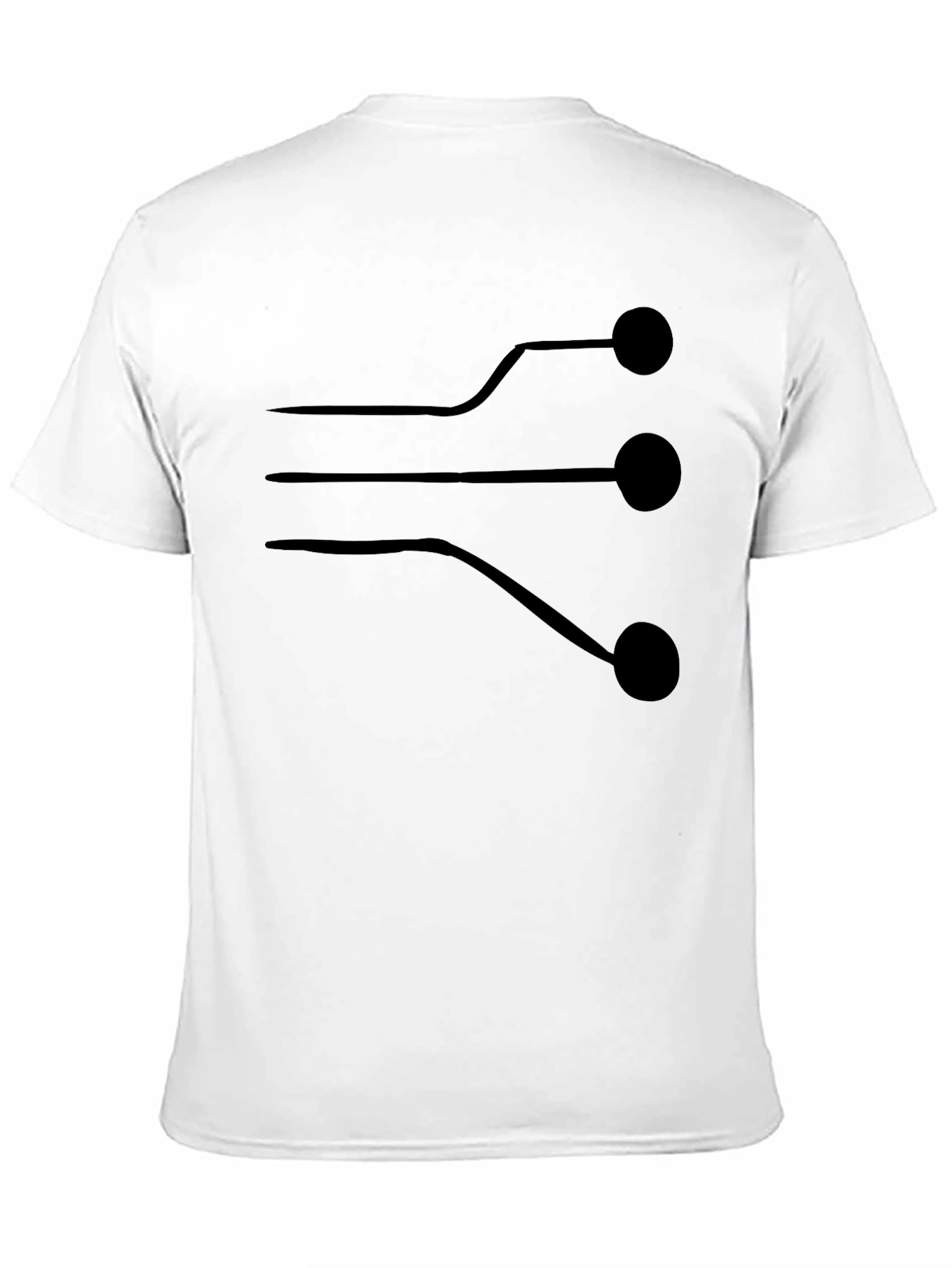 Circuit Board Graphic T-Shirt - Black