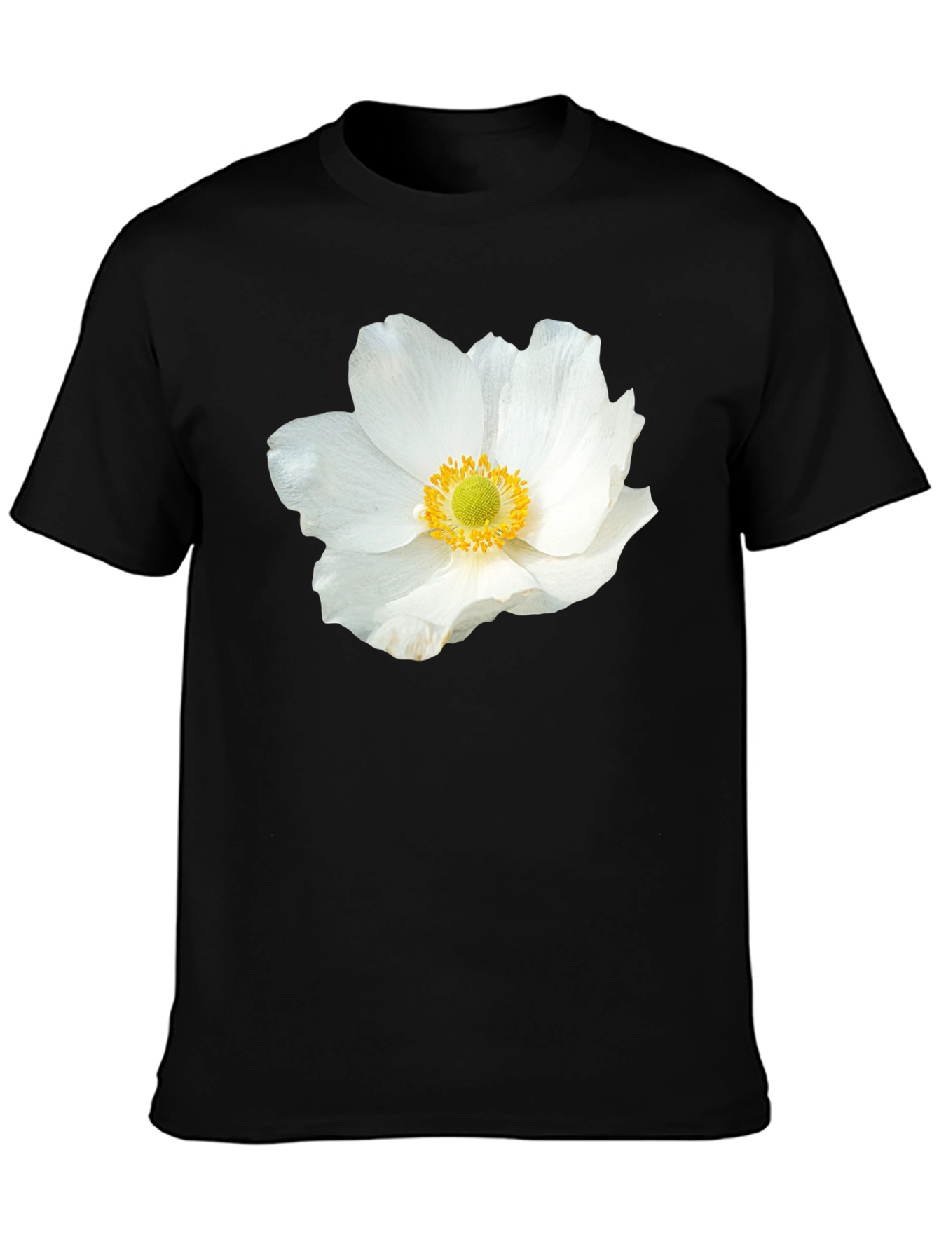 Floral Graphic Black T-Shirt