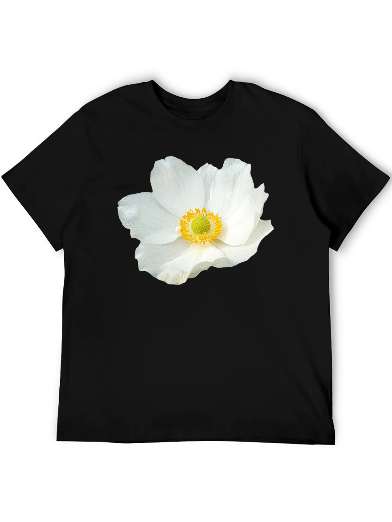 Floral Graphic Black T-Shirt