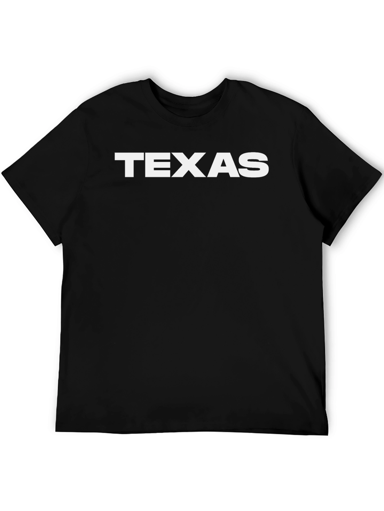 Texas Graphic Tee - Black Cotton Shirt
