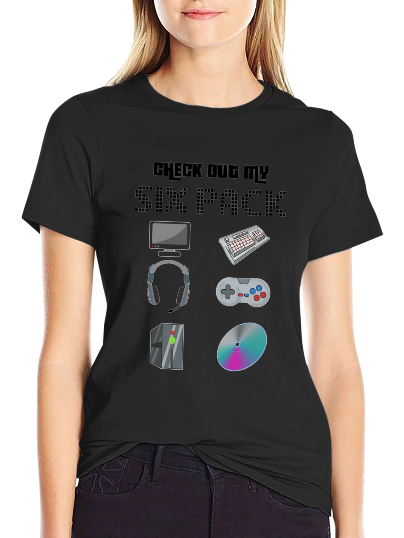 Gamer Six Pack Graphic Tee