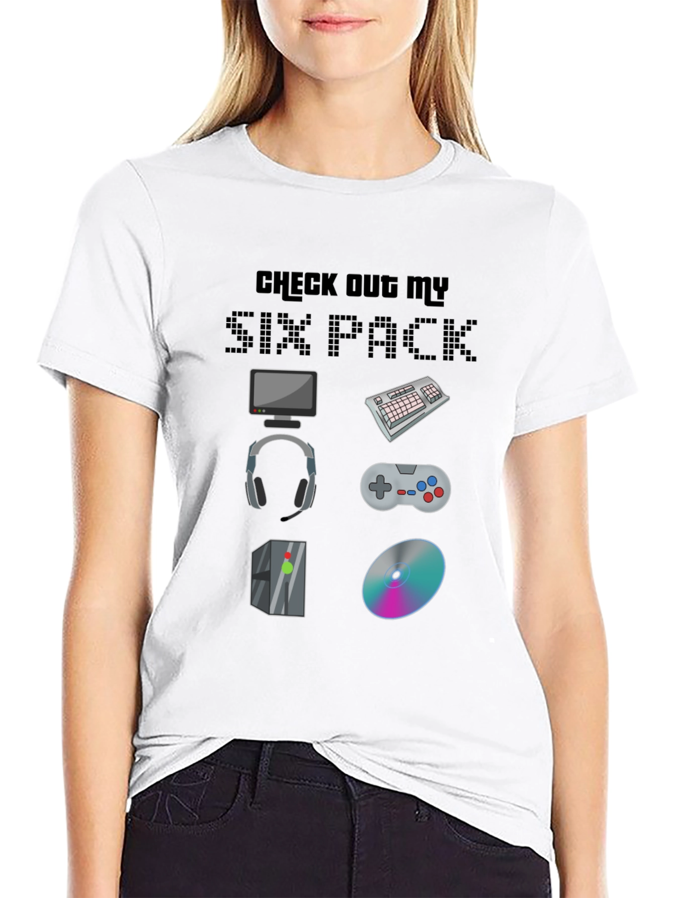 Gamer Six Pack Graphic Tee