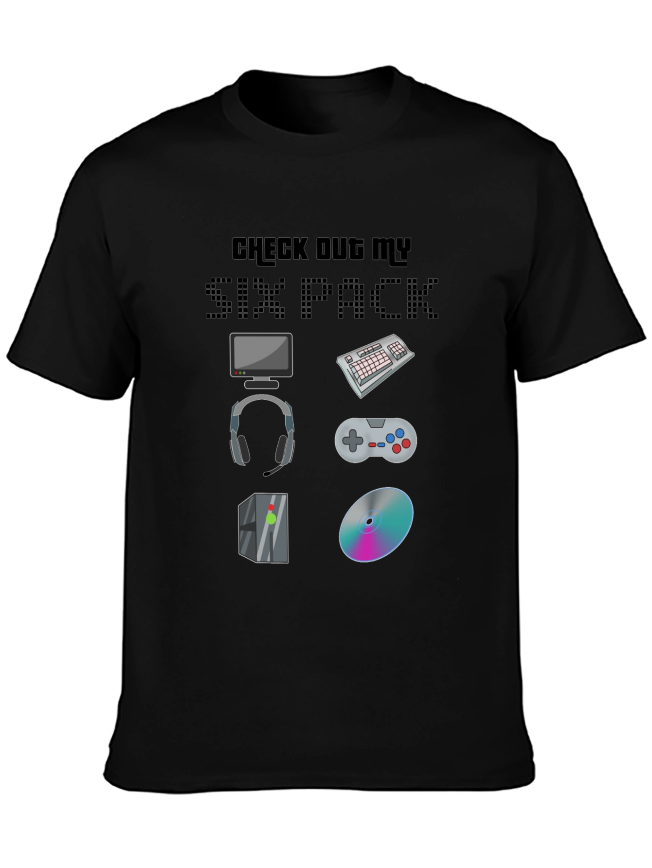 Gamer Six Pack Graphic Tee