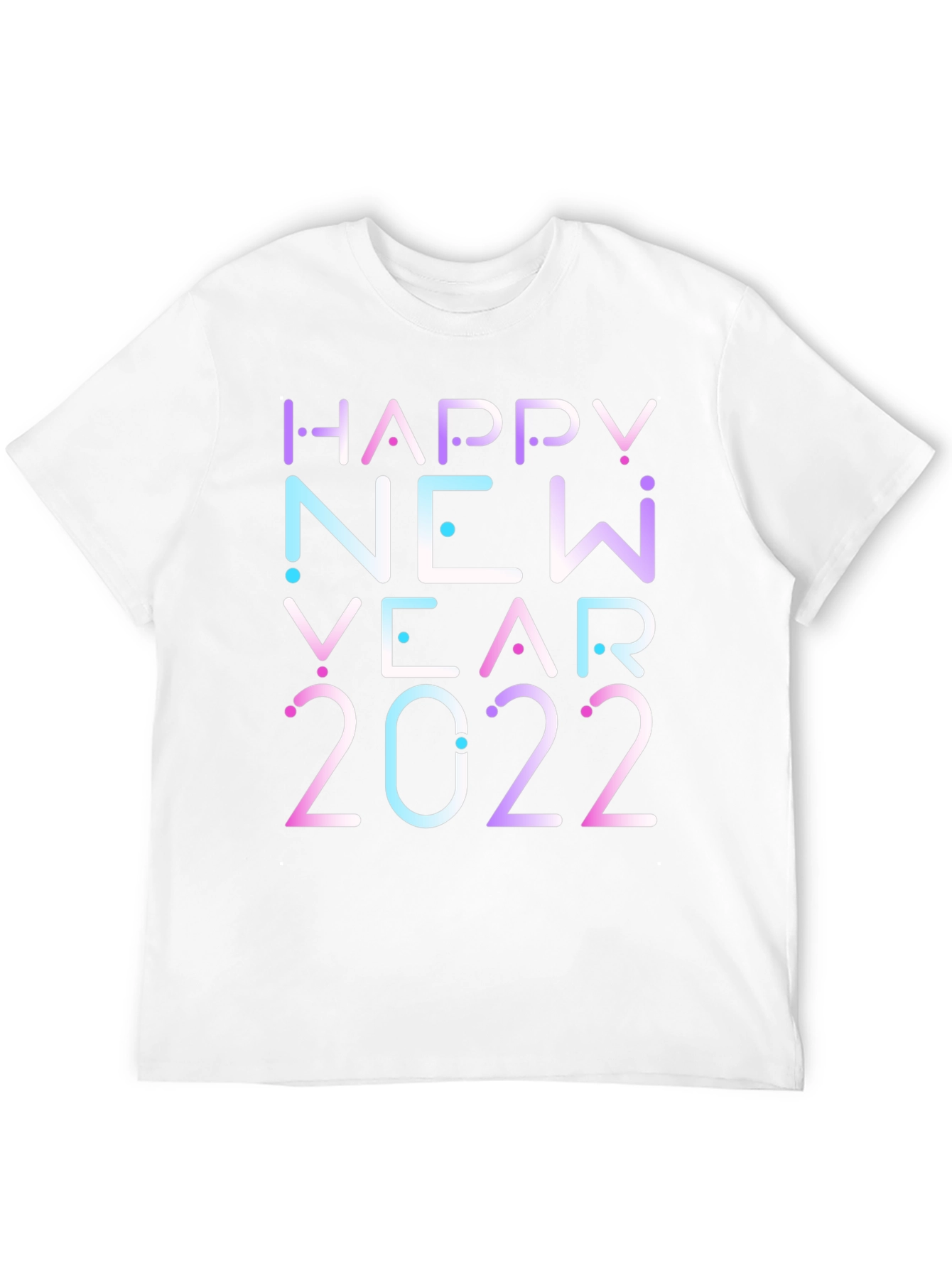 Happy New Year 2022 Graphic Black T-Shirt