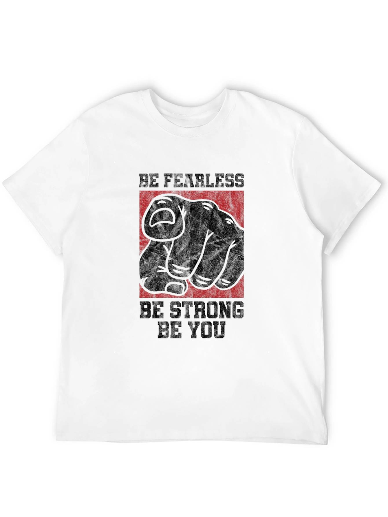 Fearless Strong You Graphic Black T-Shirt