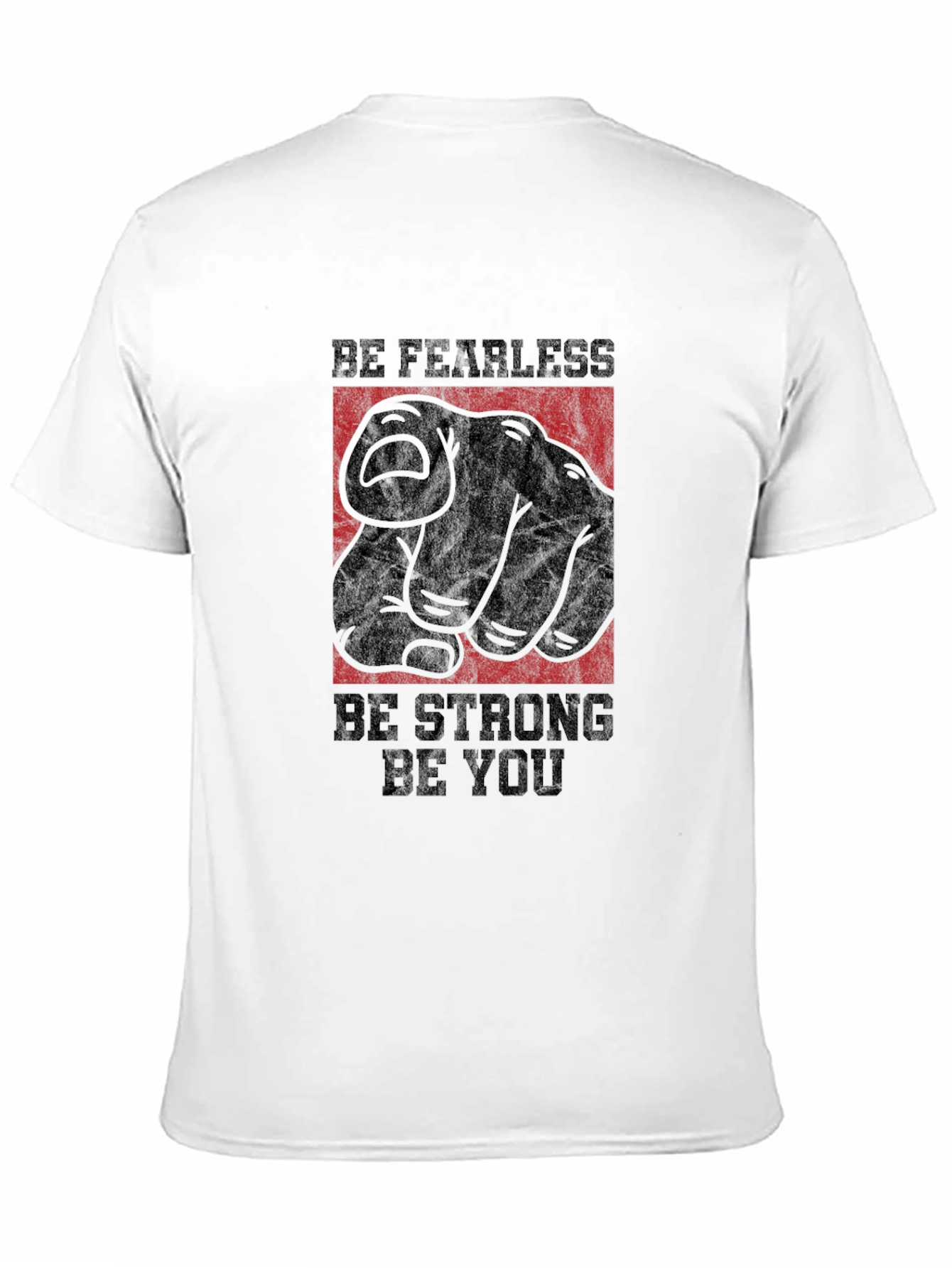 Fearless Strong You Graphic Black T-Shirt