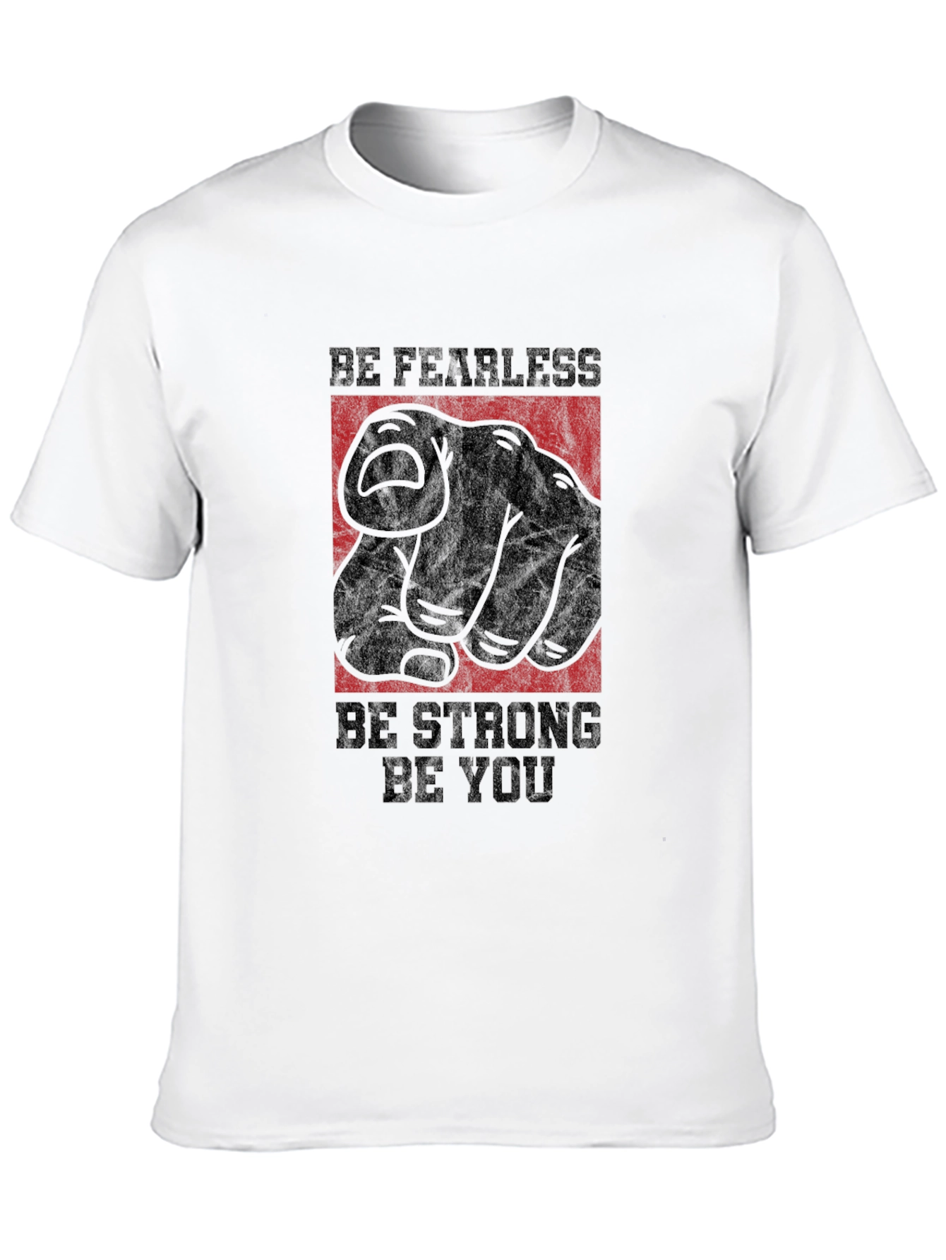 Fearless Strong You Graphic Black T-Shirt