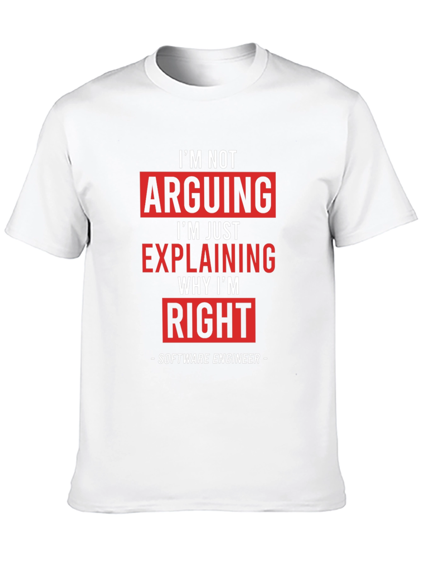 Im Not Arguing Funny Software Engineer T-Shirt